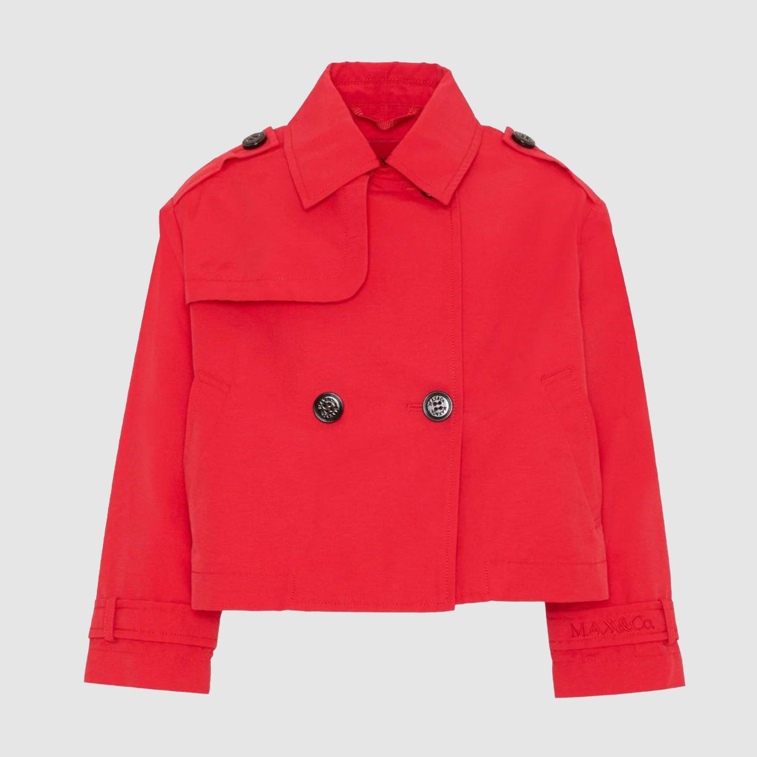 Trench Rosso Modello Corto Firmato MAX AND CO