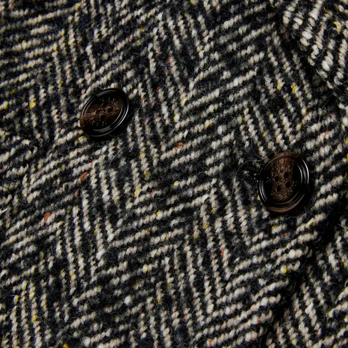 Double-breasted Black and Beige Jacket for Girl by MAX AND CO