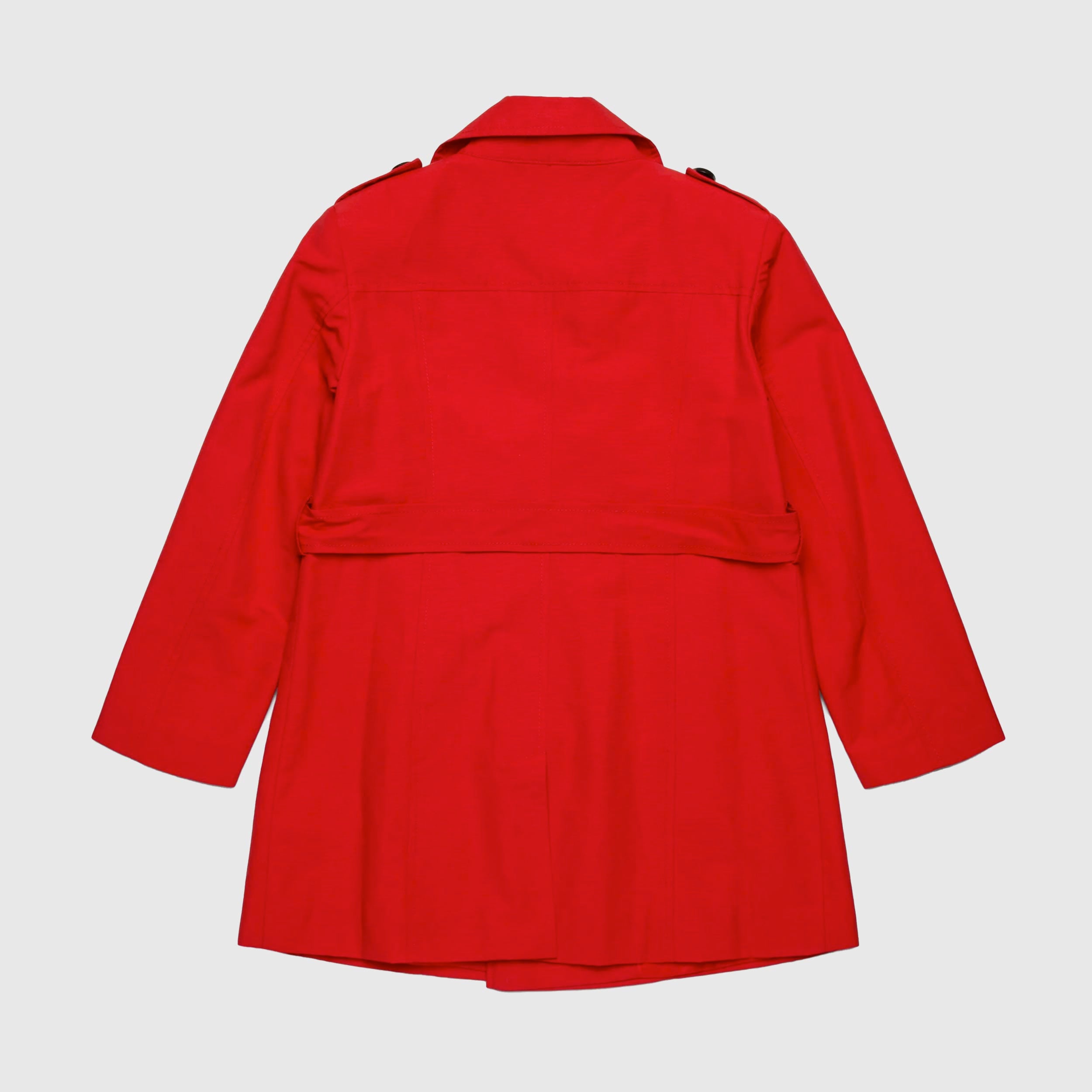 red trench coat girl