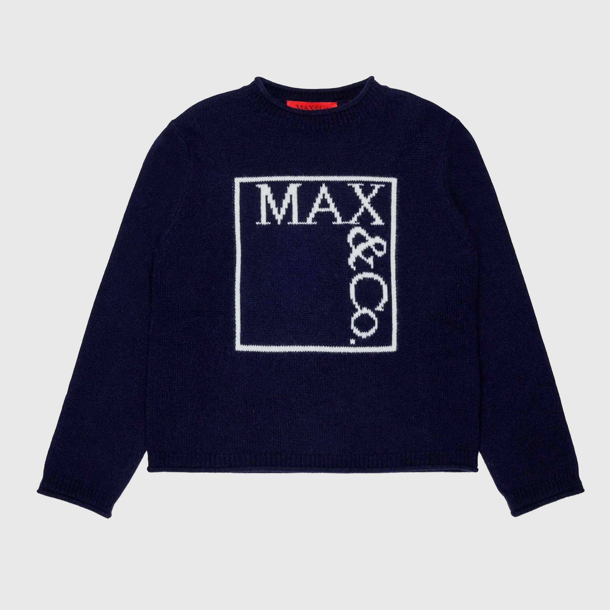 Blue Embroidered Logo T-Shirt for Girl by MAX AND CO