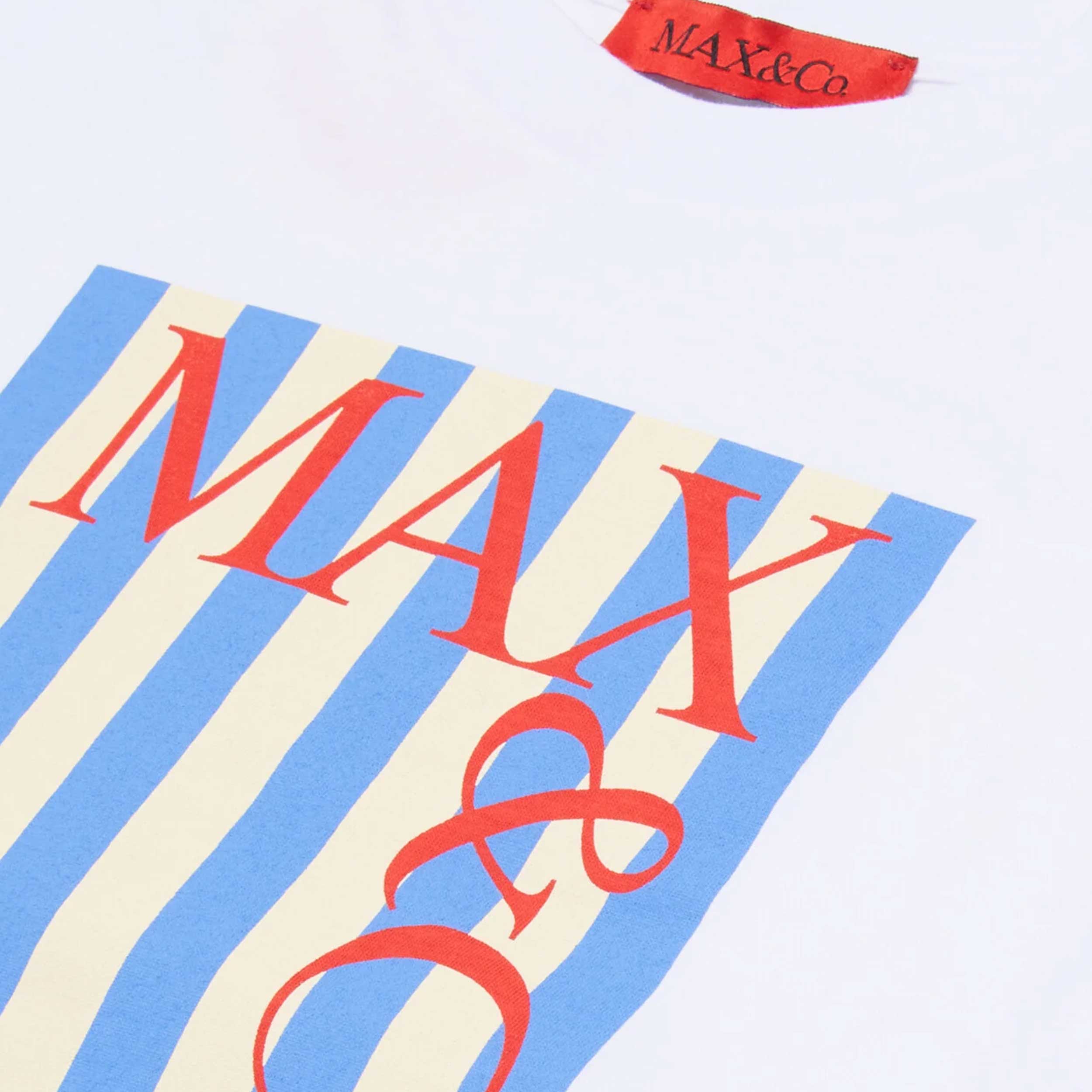 T-shirt con Logo Maxi Frontale Firmata MAX AND CO