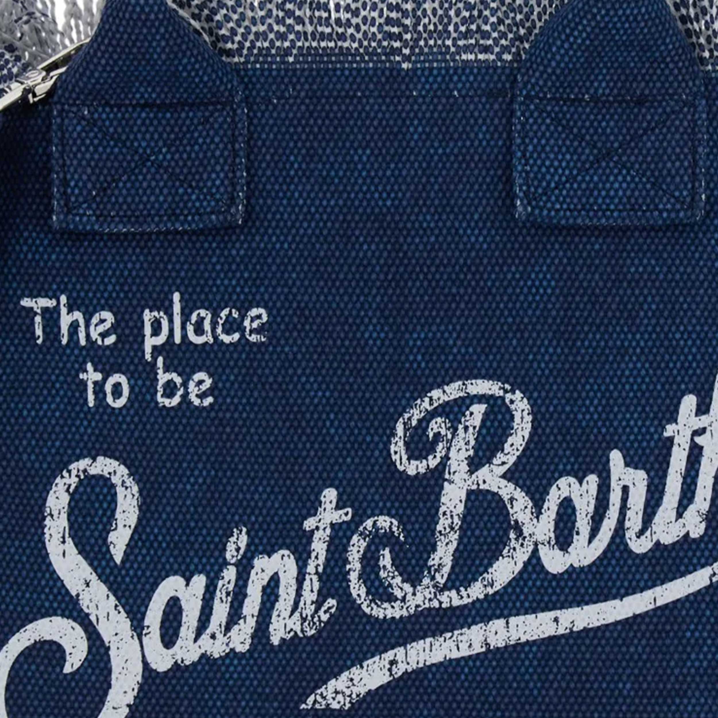 MC2 SAINT BARTH Signature Indigo Canvas Tote Vanity Bag