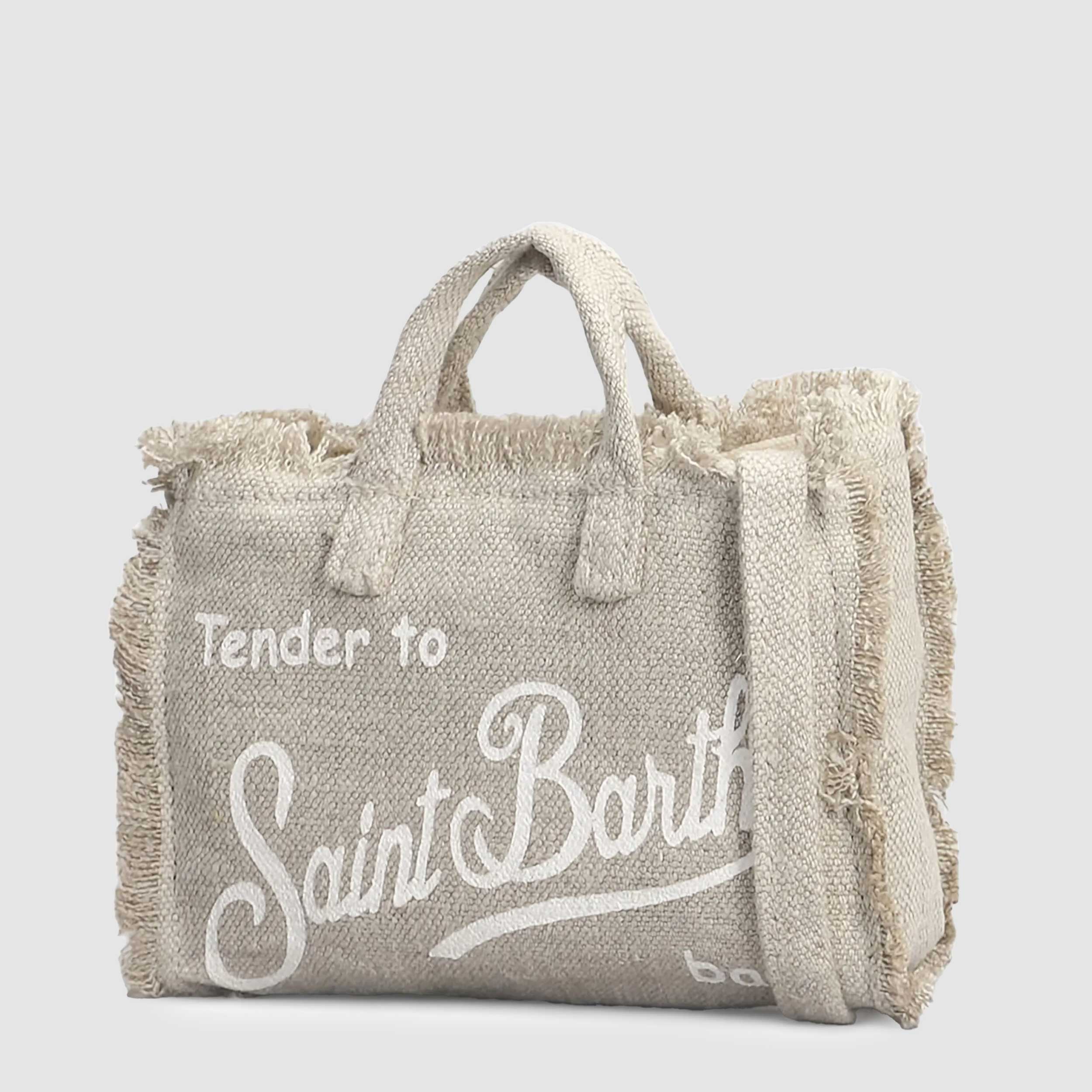 MC2 SAINT BARTH Designer Light Beige Tote Bag