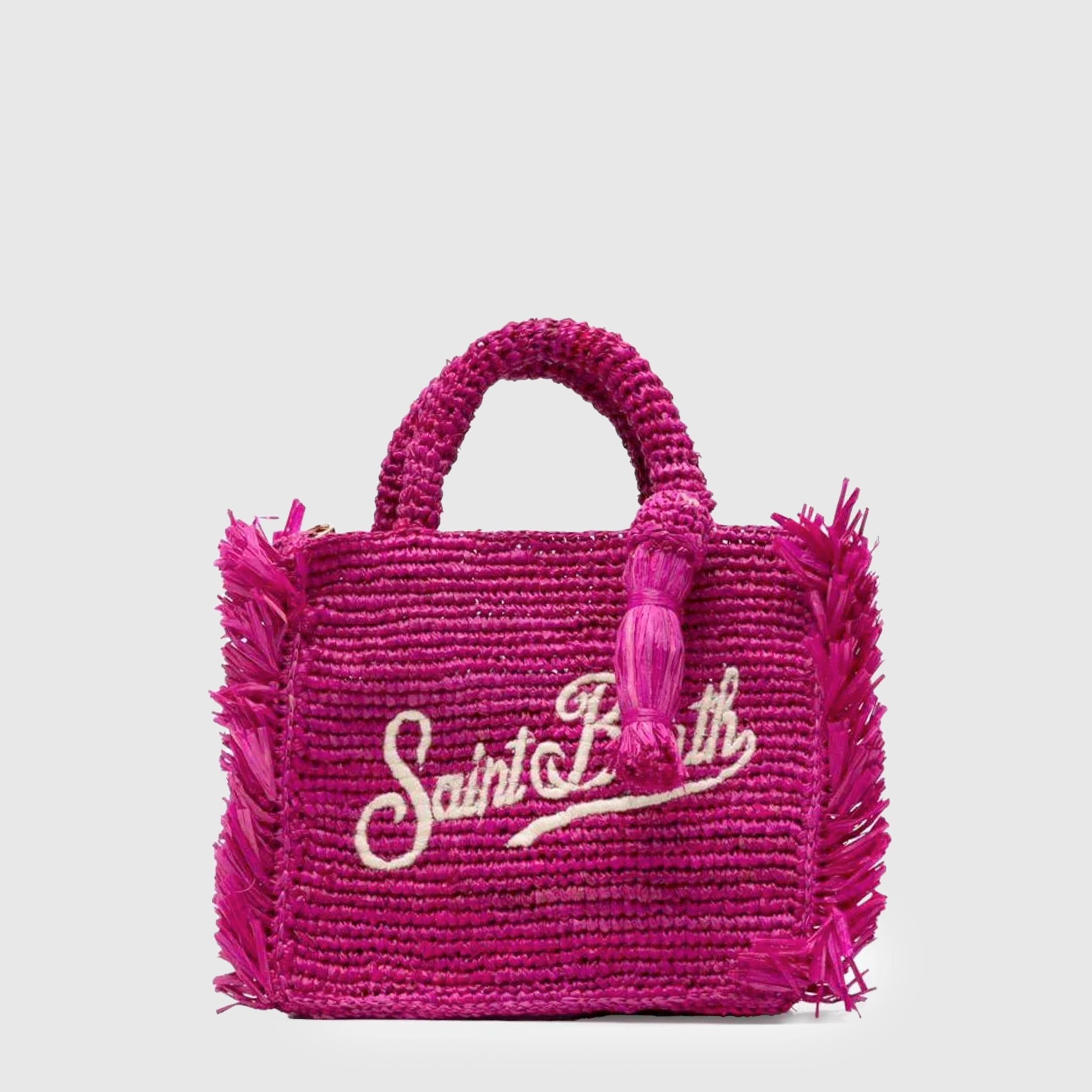 Borsa Vanity Mini Fucsia Rafia By MC2 SAINT BARTH