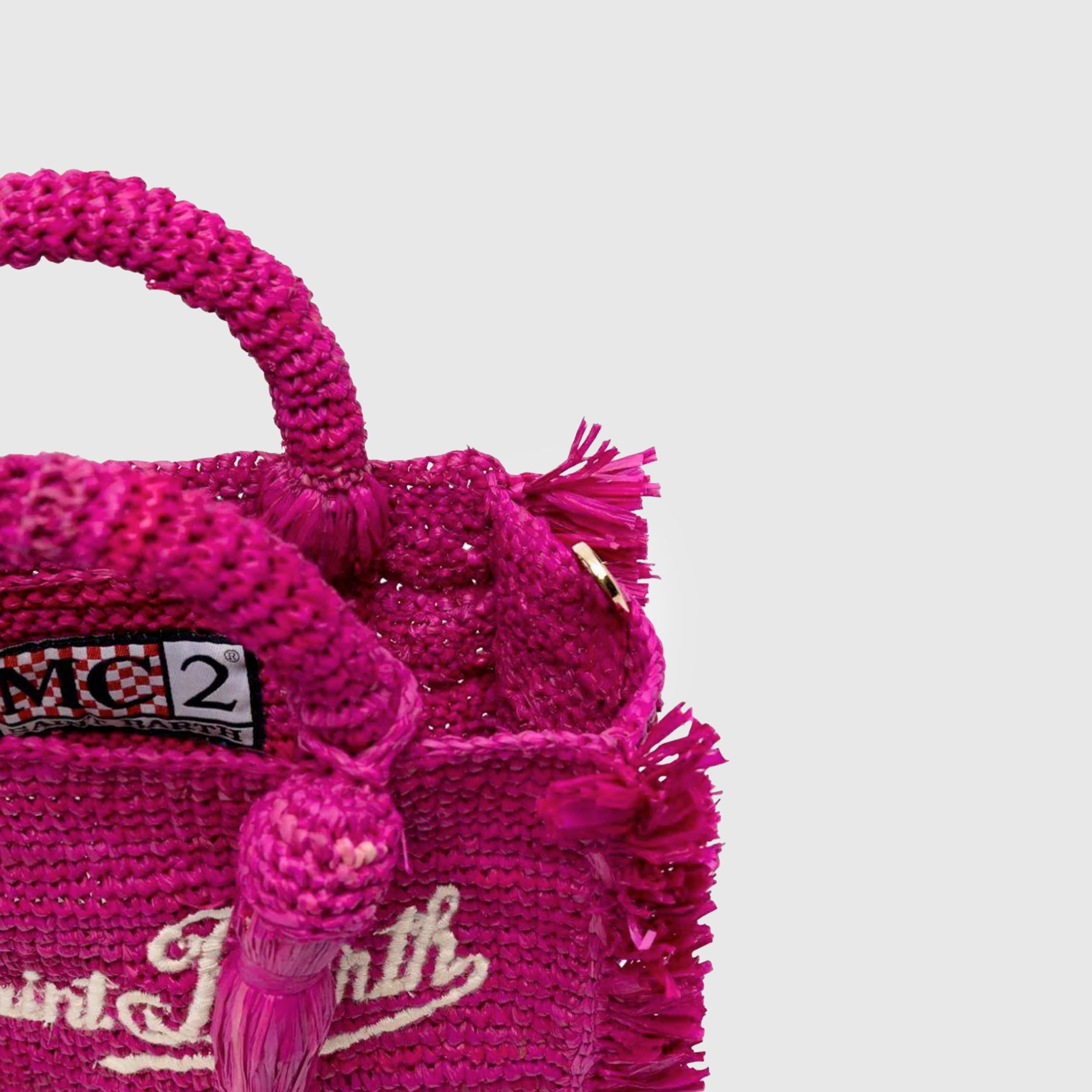 Borsa Vanity Mini Fucsia Rafia By MC2 SAINT BARTH