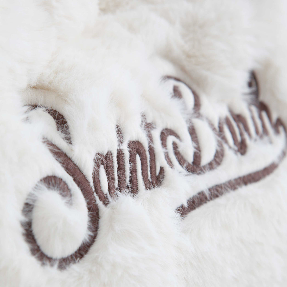 White Vanity Mini Soft Fur Bag for Girl MC2 SAINT BARTH