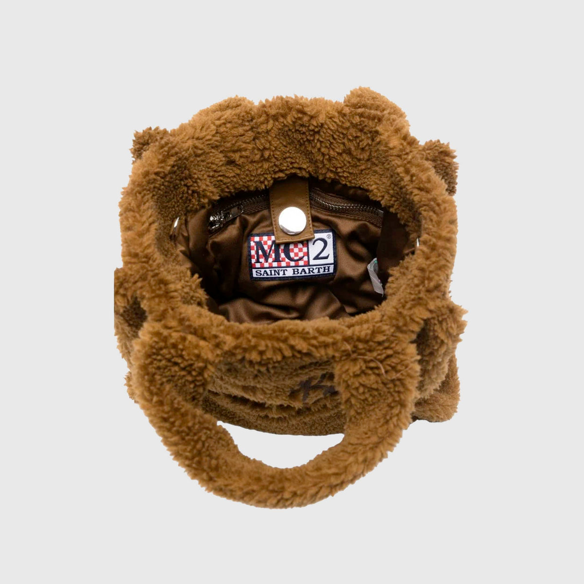 Borsa Vanity Mini Teddy Marrone per Ragazza MC2 SAINT BARTH