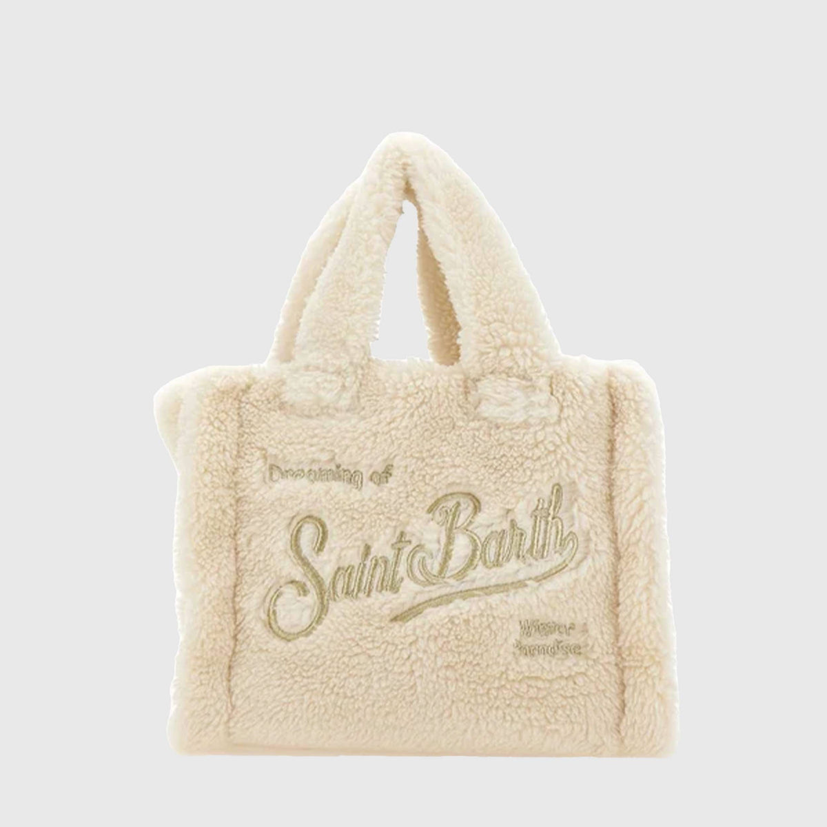 Borsa Vanity Mini Teddy Panna per Ragazza MC2 SAINT BARTH
