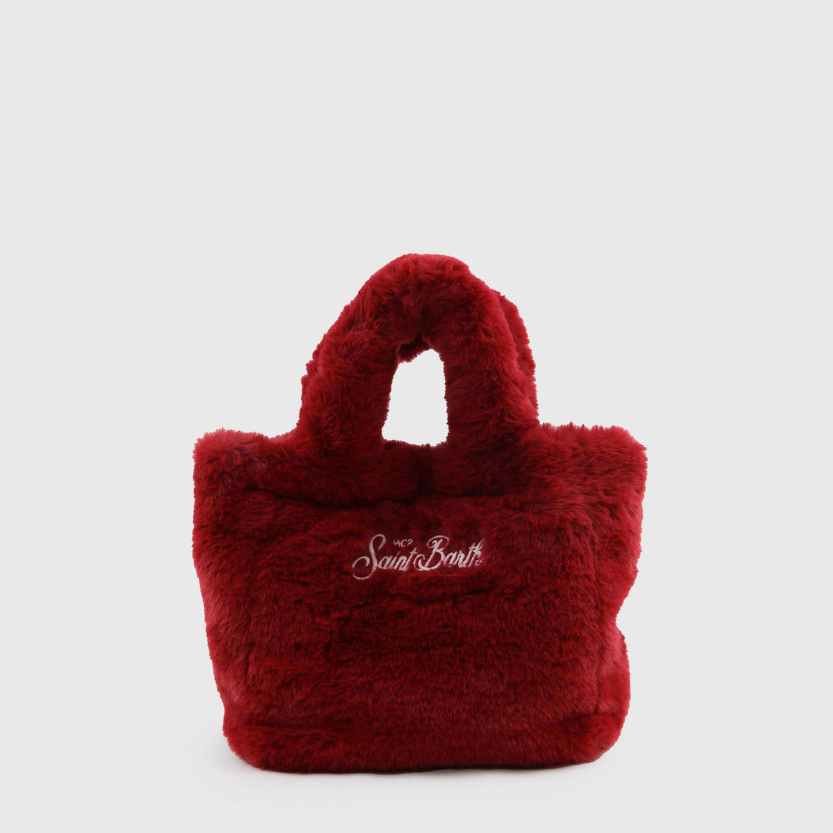 Borsa Rossa Vanity Mini Soft Fur per Ragazza MC2 SAINT BARTH