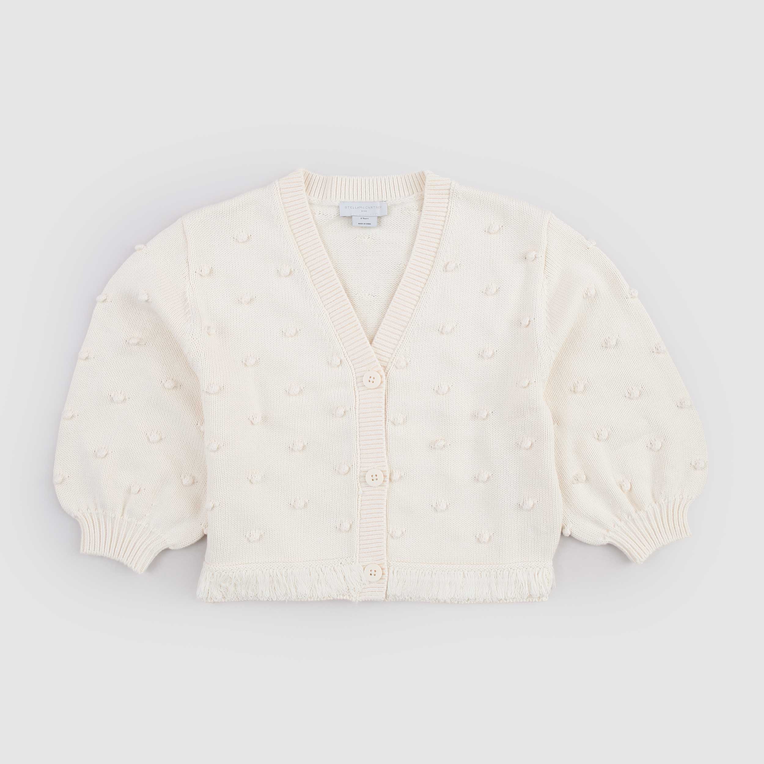 Cardigan Latte per Ragazza by STELLA MCCARTNEY