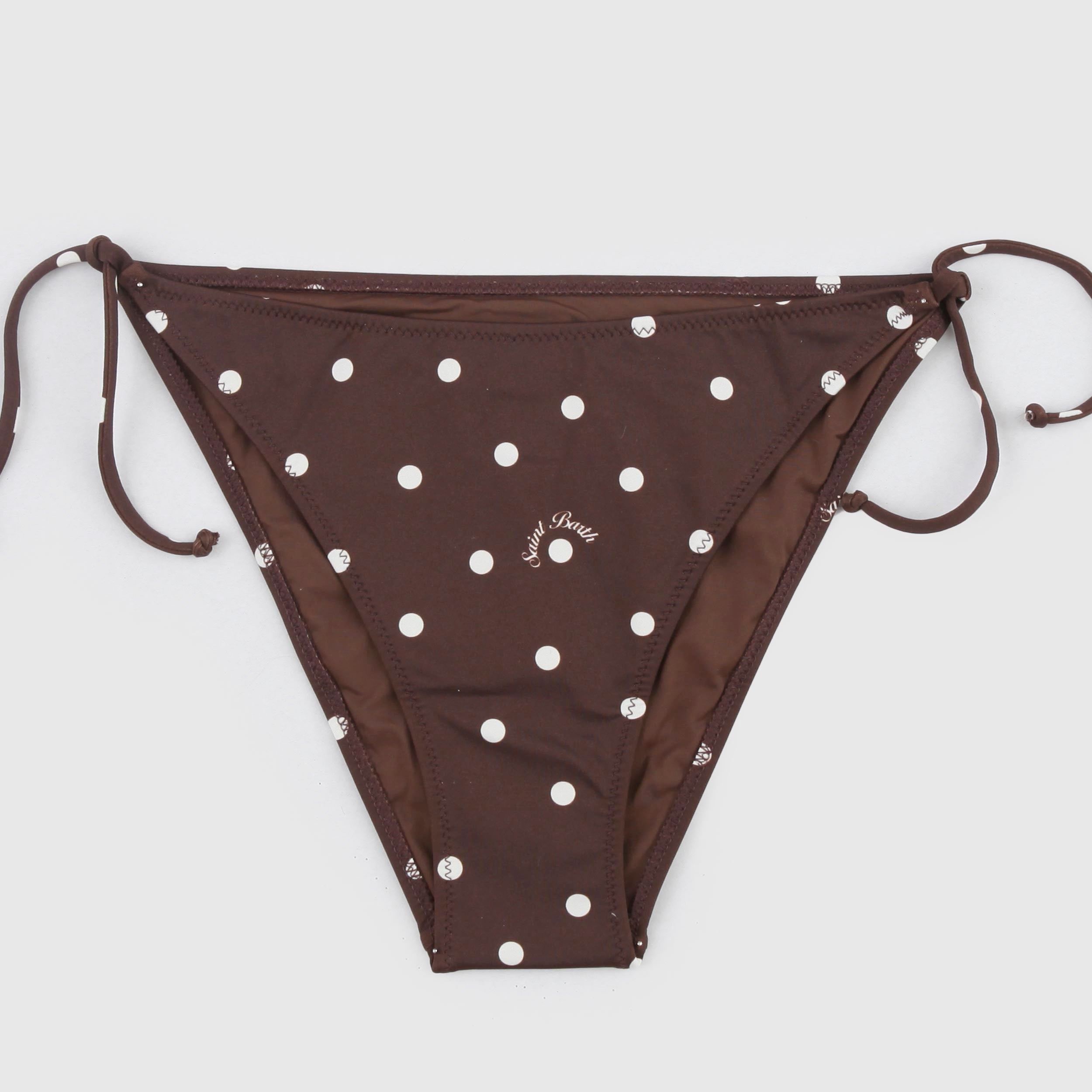 Costume Marrone con Pois Firmato MC2 SAINT BARTH