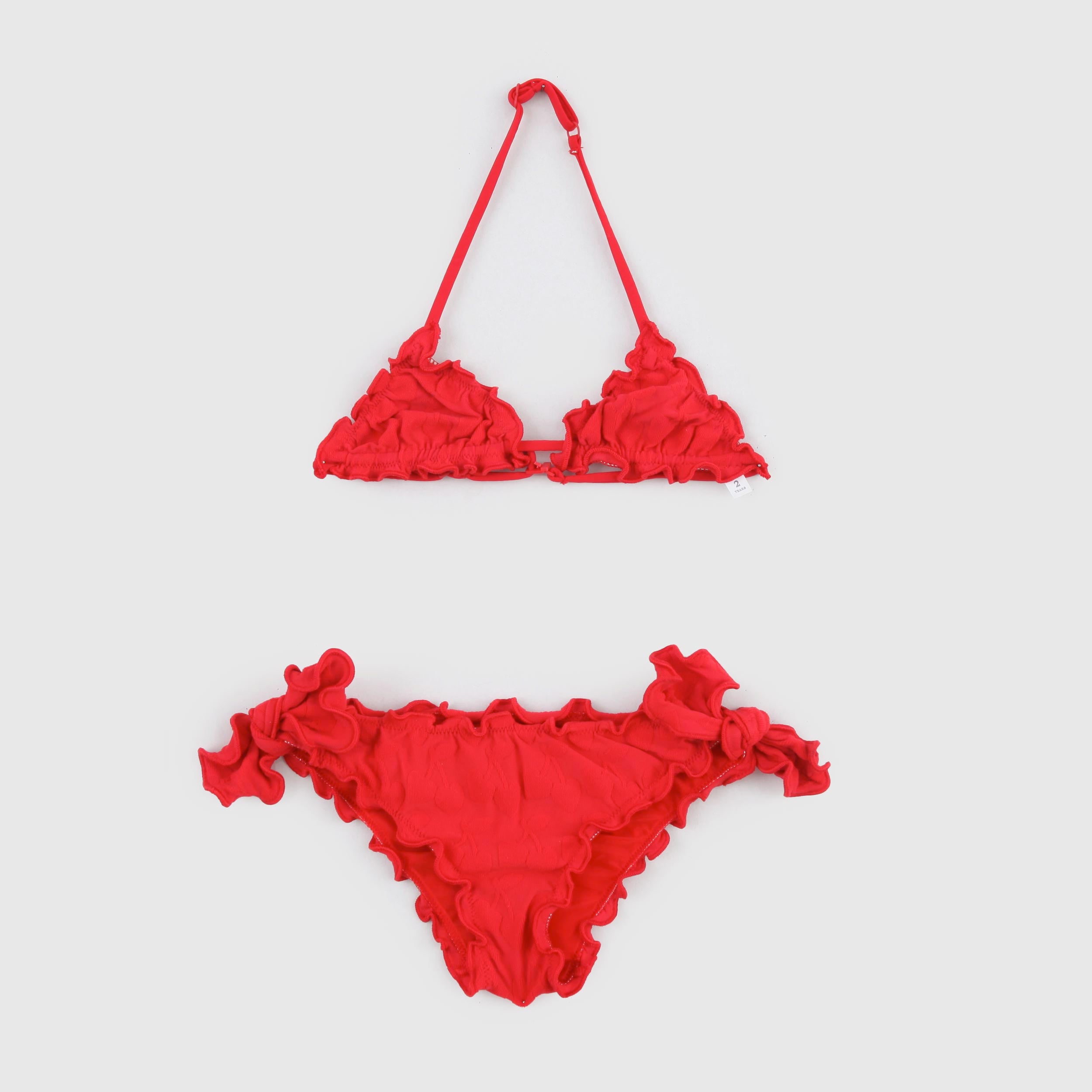 Costume Rosso con Targhetta Iconica Firmato MC2 SAINT BARTH