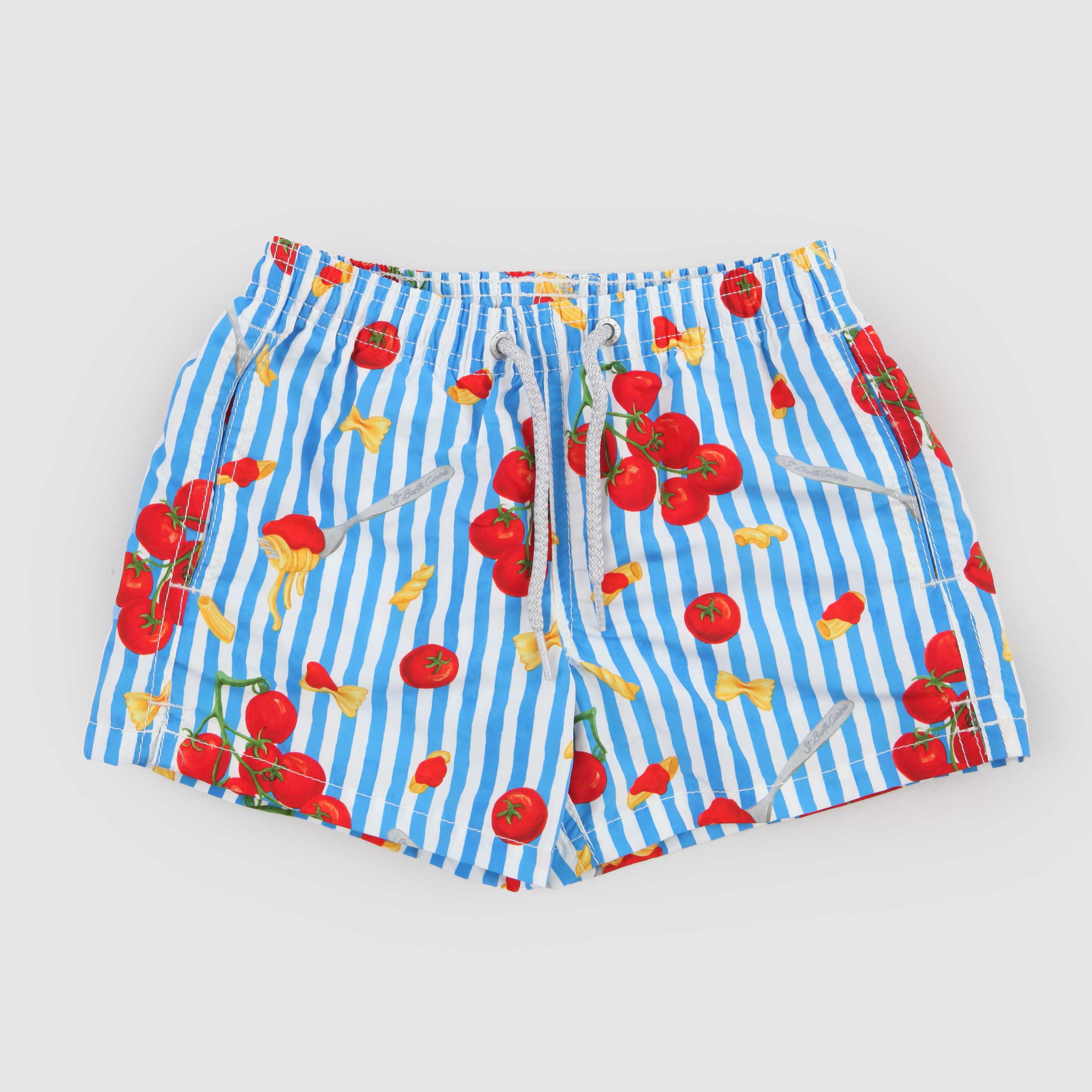 Costume Bicolore con Stampa Pomodori Firmato MC2 SAINT BARTH