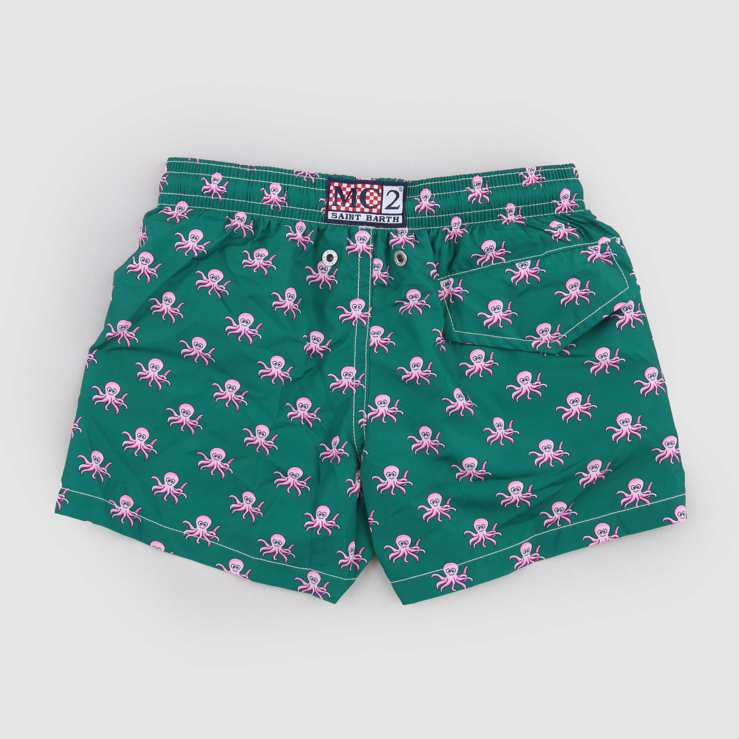 Green Swimsuit with Octopus Print by MC2 SAINT BARTH