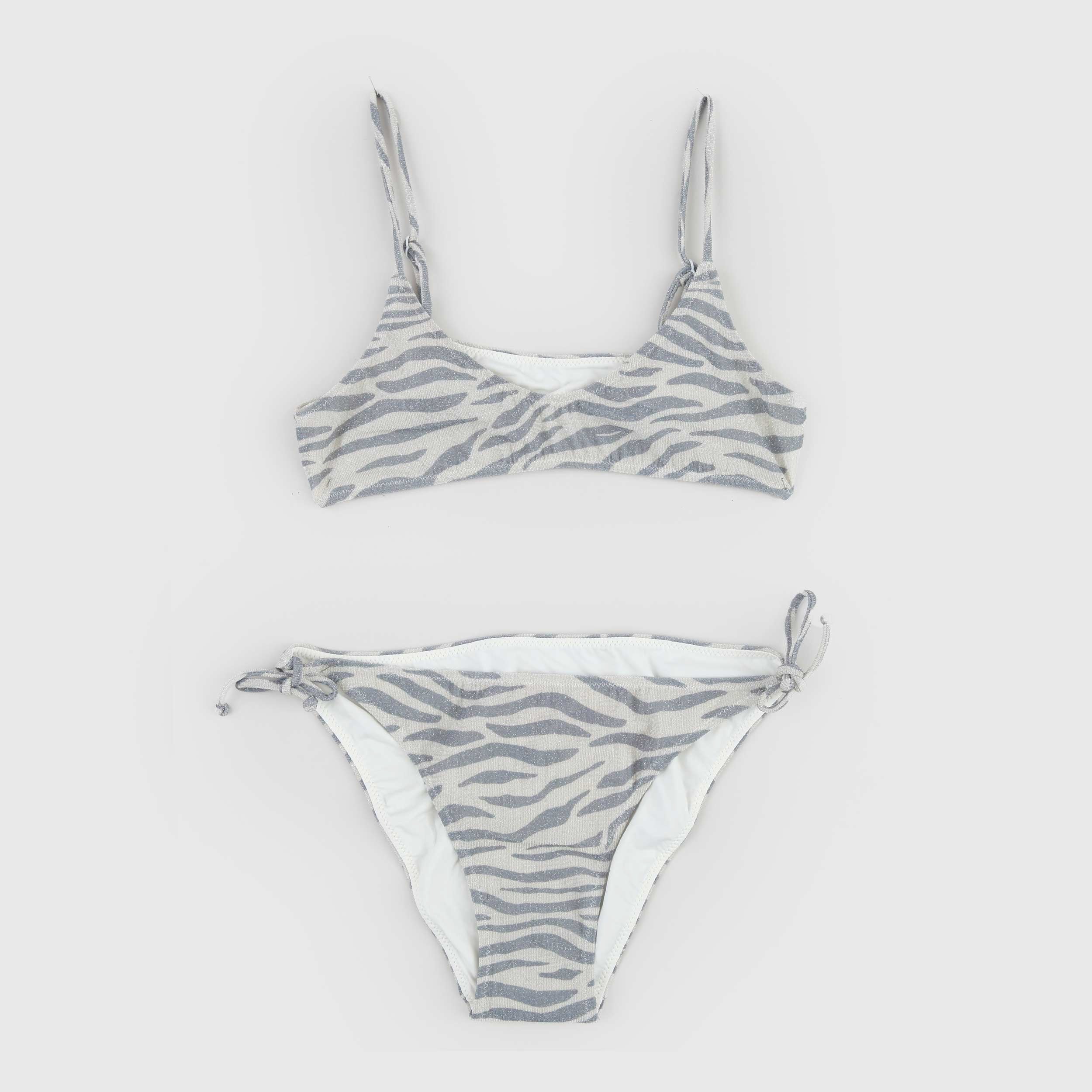 Costume Grigio e Beige Glitterato Firmato MC2 SAINT BARTH