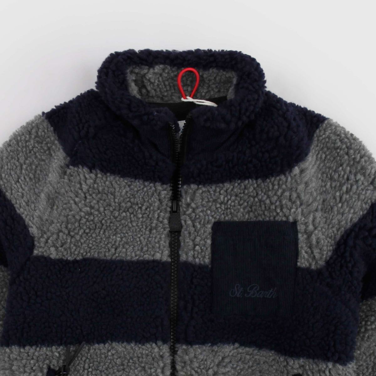 Keystone Gray Teddy Jacket for Baby MC2 SAINT BARTH