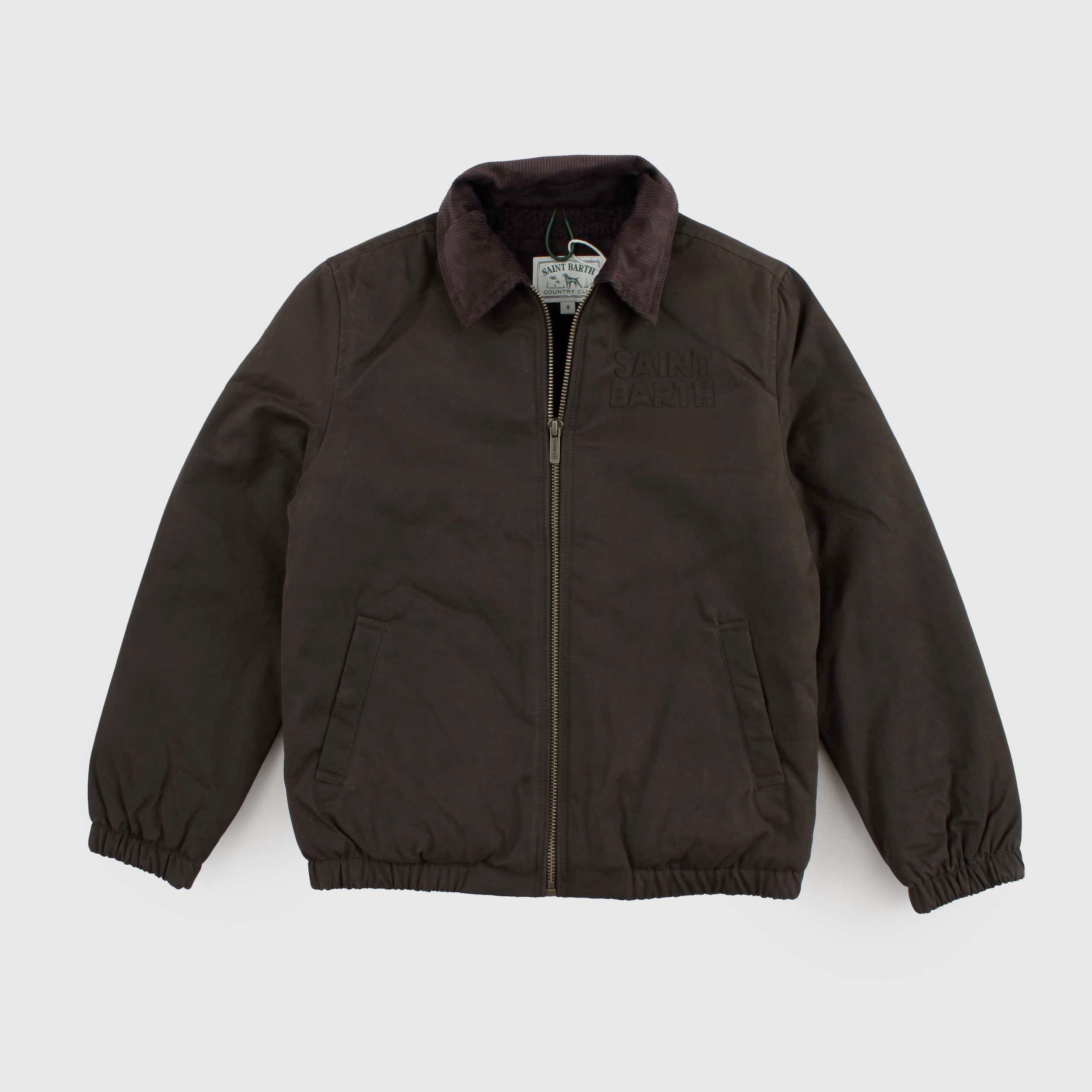 Bomber Marrone Impermeabile Foderato Sherpa by MC2 SAINT BARTH