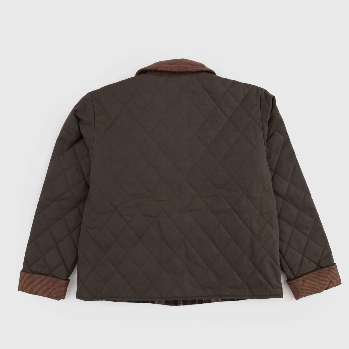 Quilted Brown Jacket for Girl MC2 SAINT BARTH