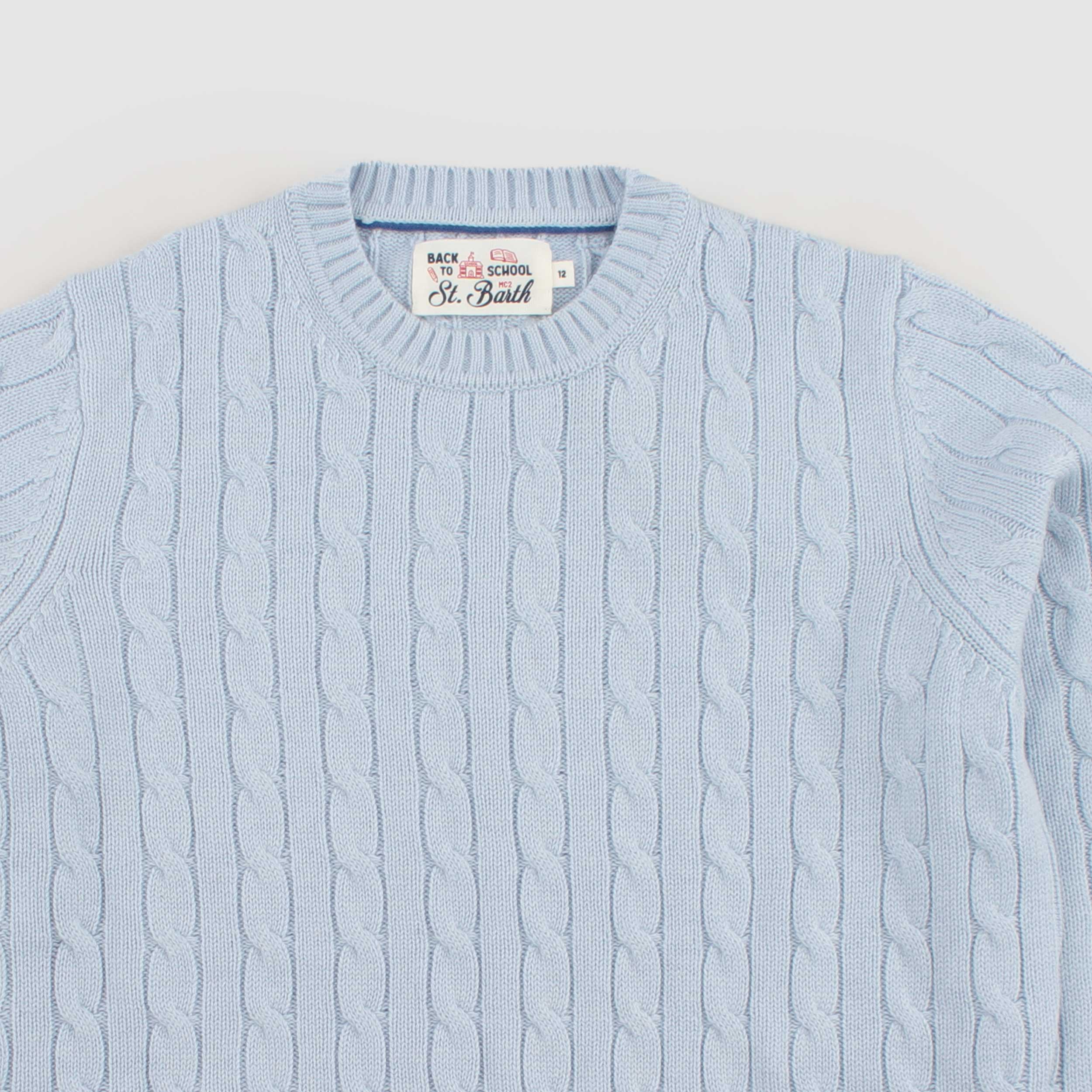 Braided Celestial Pullover for Boy by MC2 SAINT BARTH