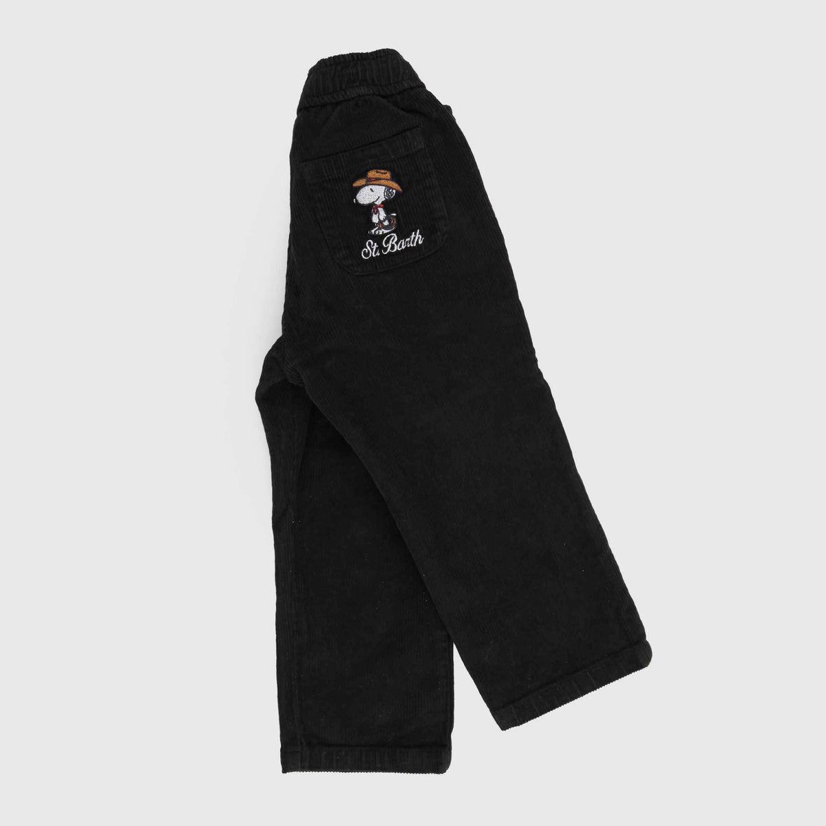 Pantalone Nero in Velluto a Coste per Bambino MC2 SAINT BARTH