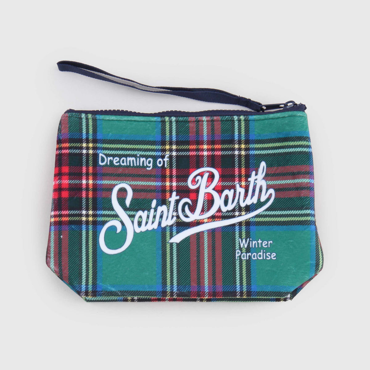Aline clutch bag with Scottish pattern for Girl MC2 SAINT BARTH