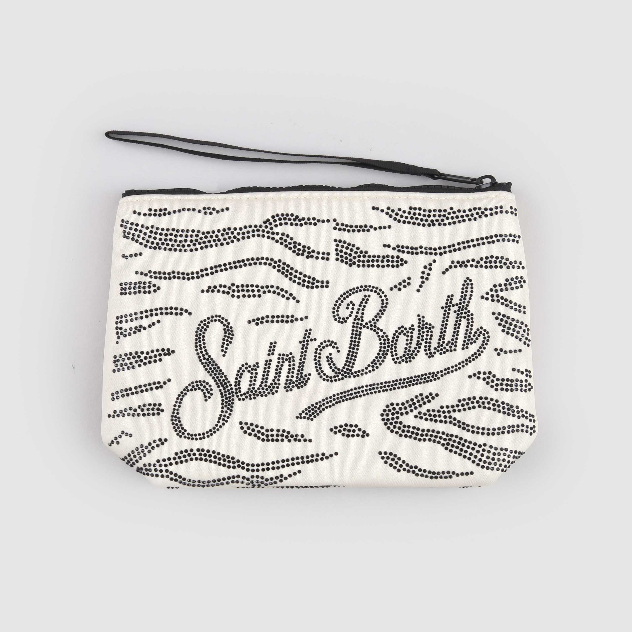 Pochette Fantasia Color Panna con Paillettes Firmata MC2 SAINT BARTH