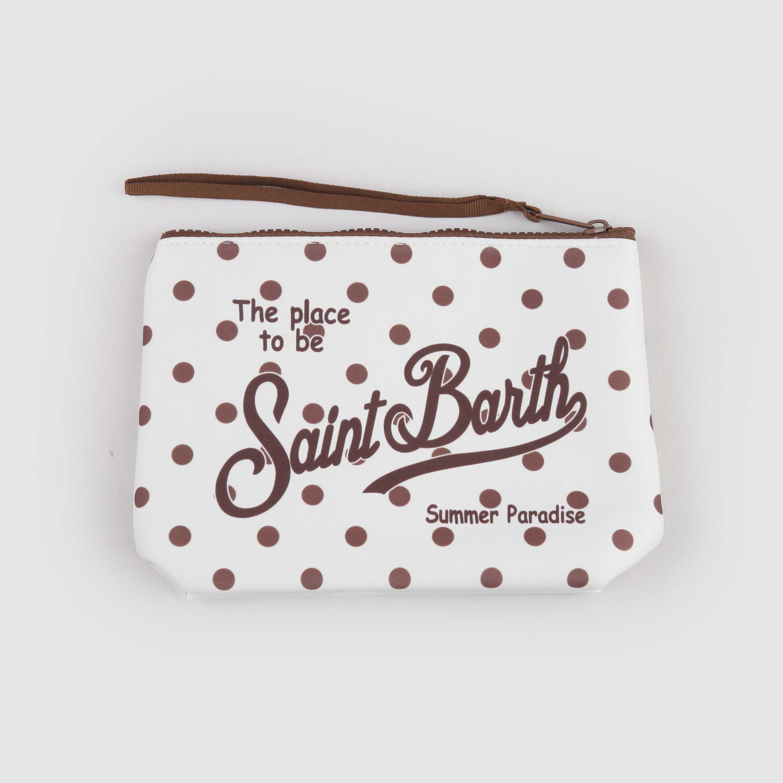 Pochette Beige Fantasia a Pois Firmata MC2 SAINT BARTH