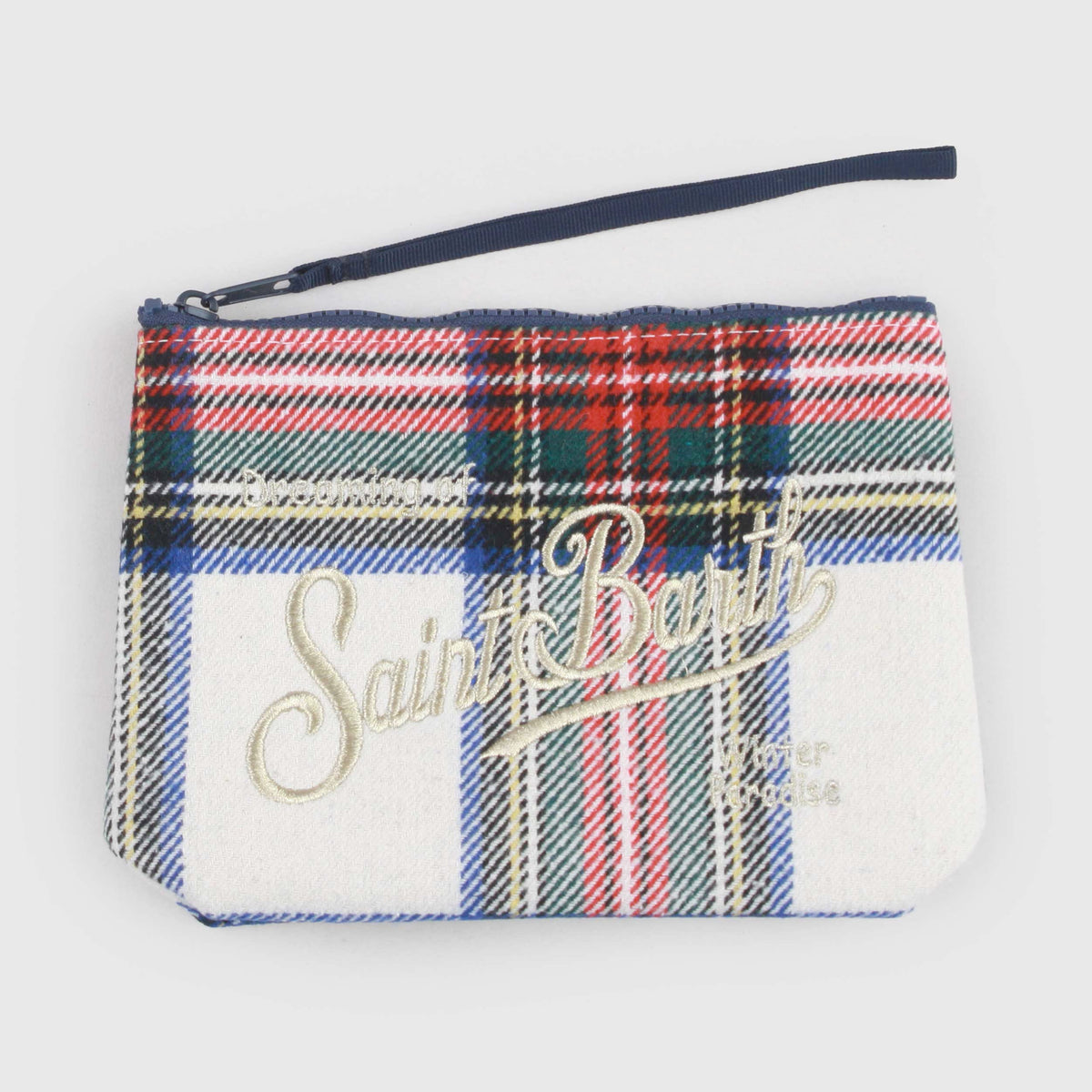 Aline Clutch in Multicolored Tartan for Girls by MC2 SAINT BARTH