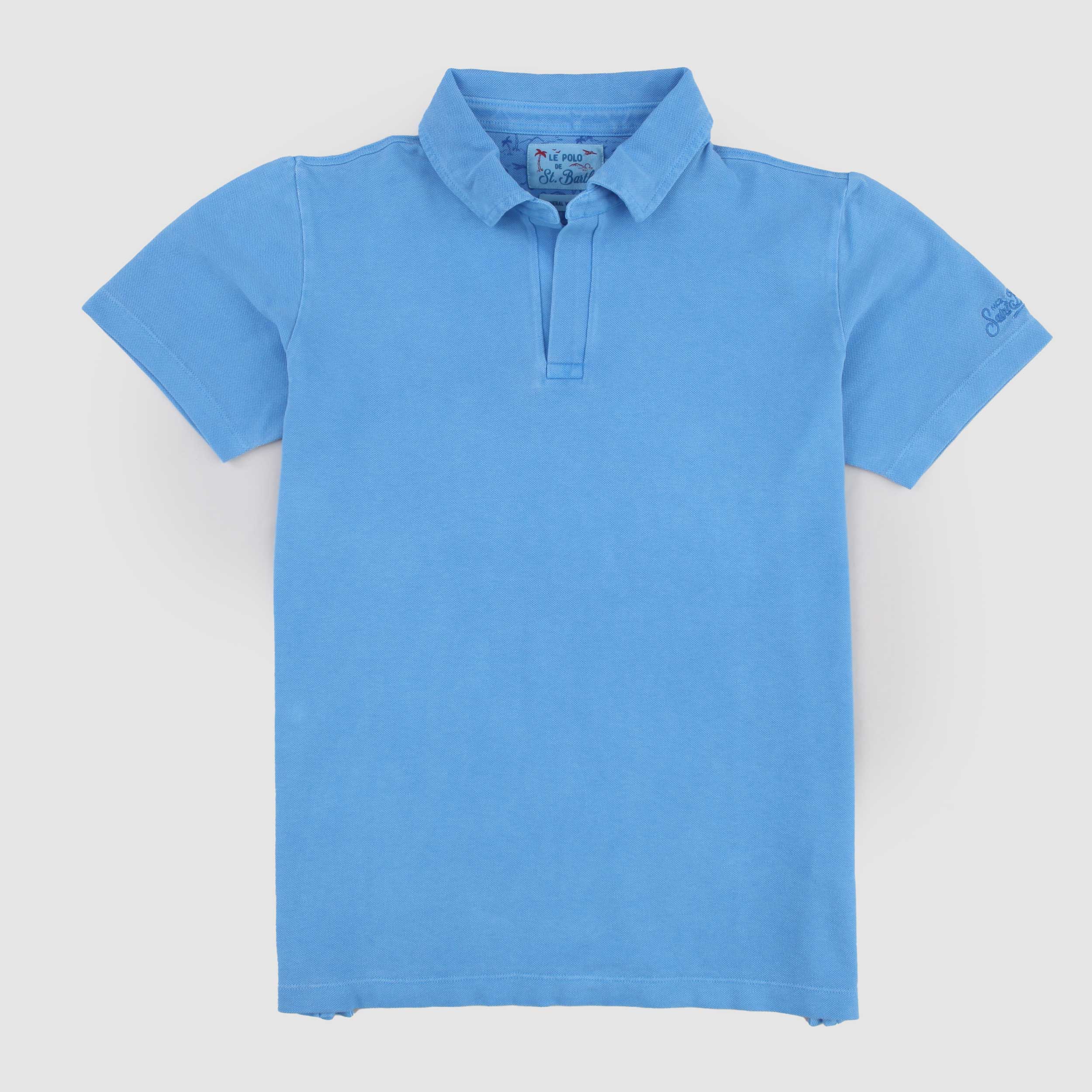 Polo Charles in Cotone e Ricamo Interno Firmata MC2 SAINT BARTH