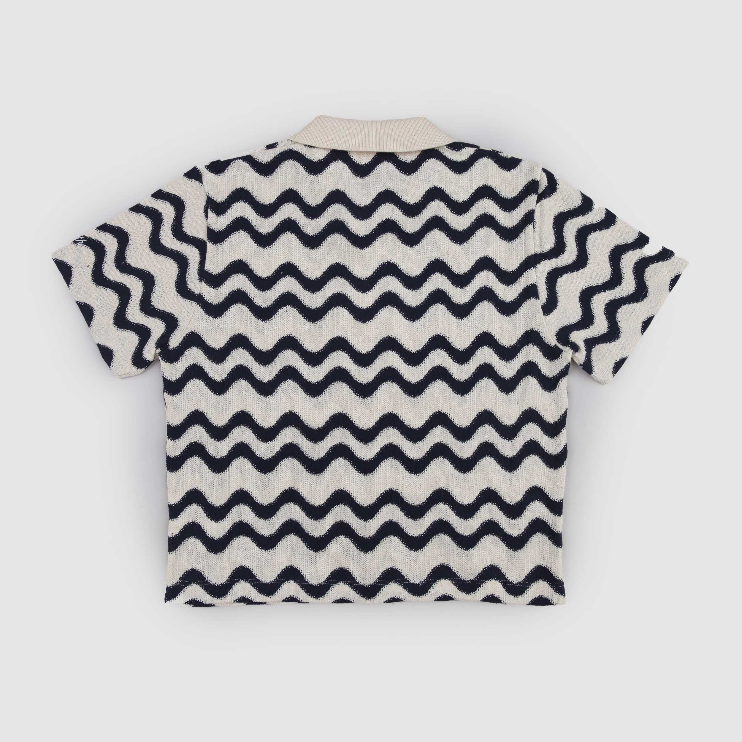 Polo Beige e Blu Firmata MC2 SAINT BARTH