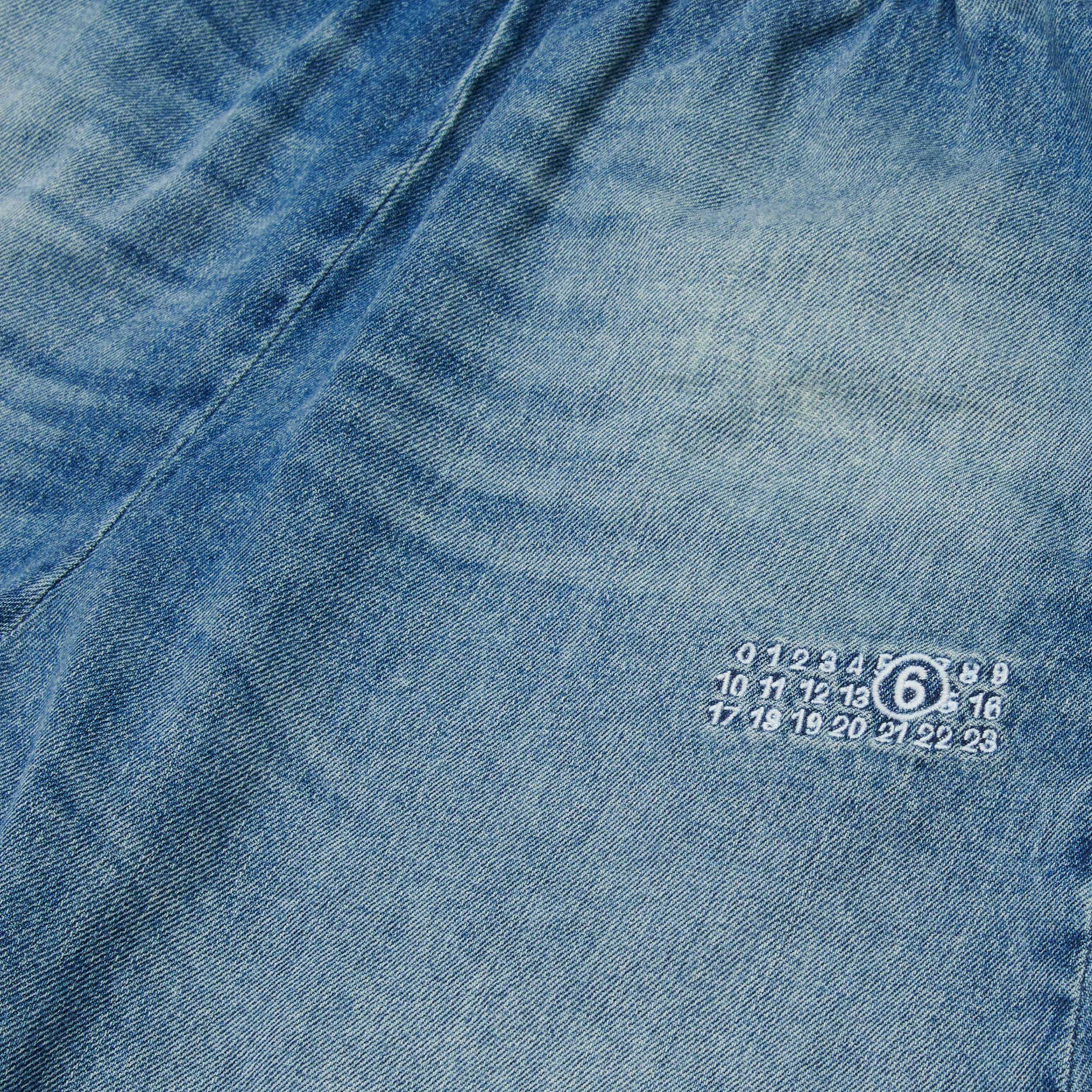 MM6 Wide Leg Denim Shorts