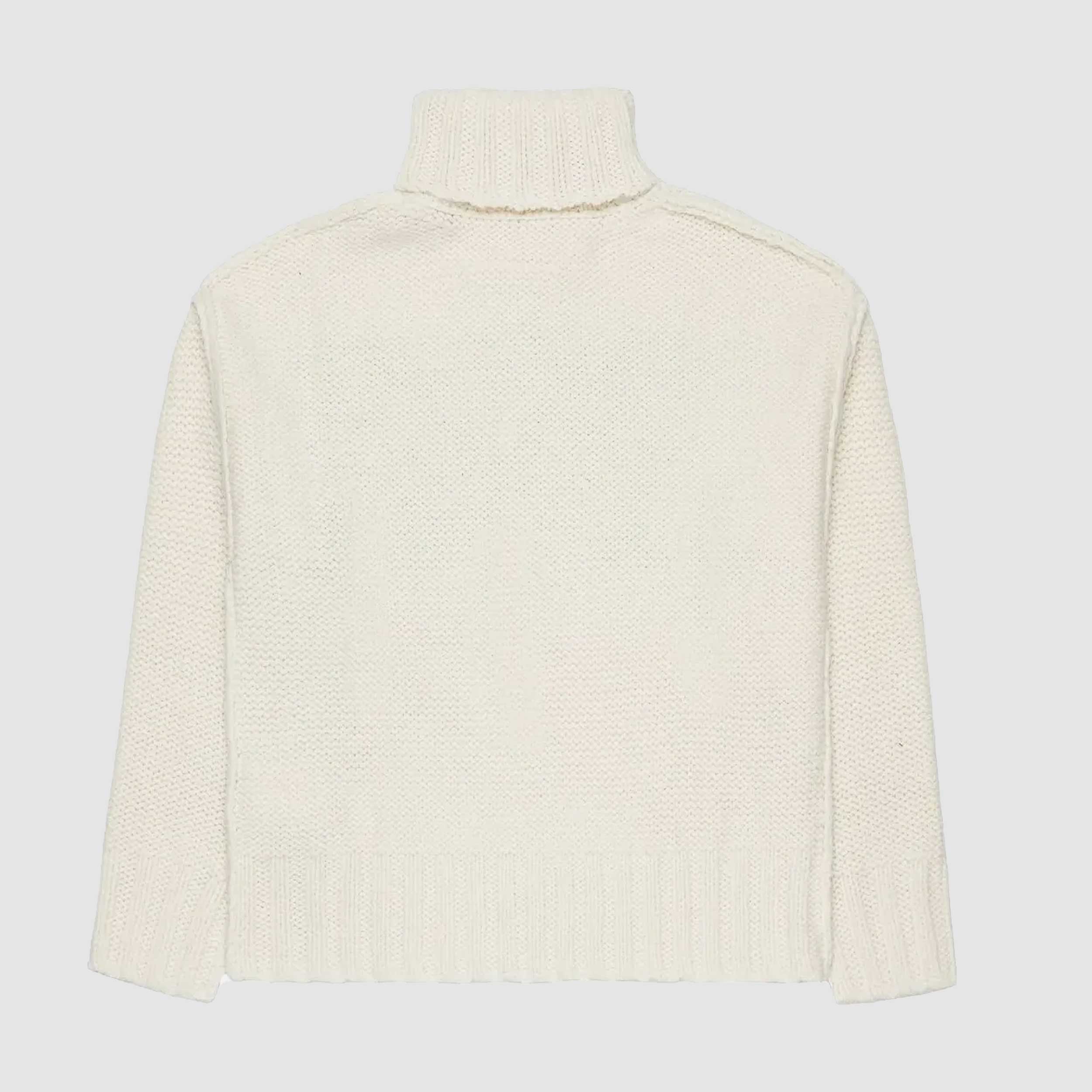 Color Latte Sweater with Numeric Logo for Girl by MM6