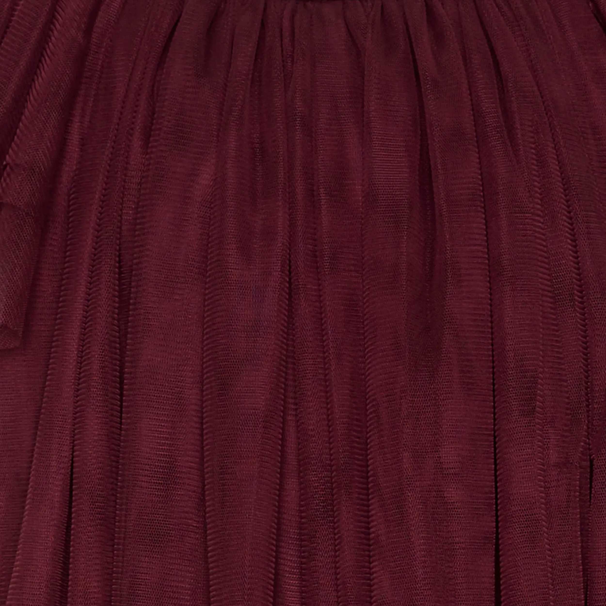 Abito Rosso Vinaccio Foderato con Tulle By MOLO