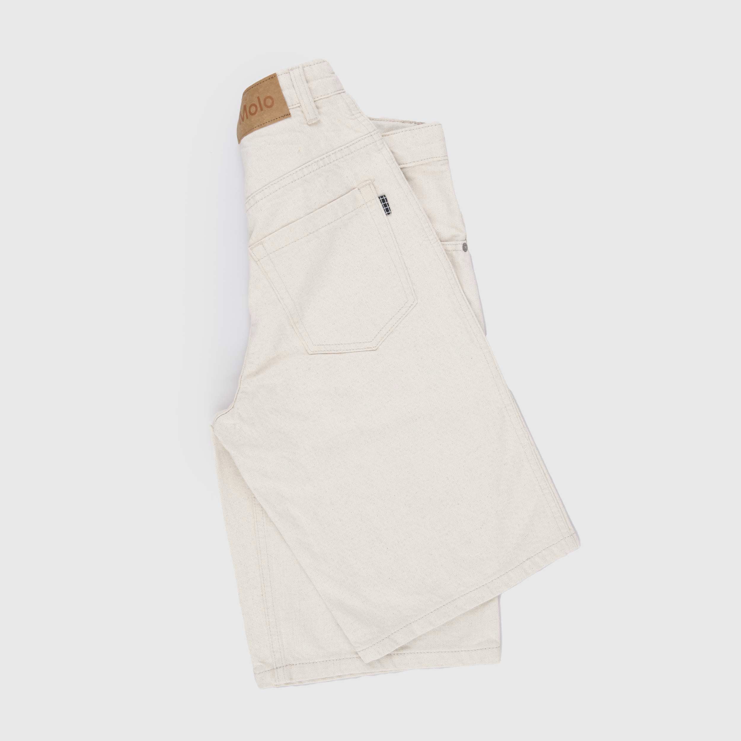 Jeans Bermuda Beige Alpha Firmato MOLO