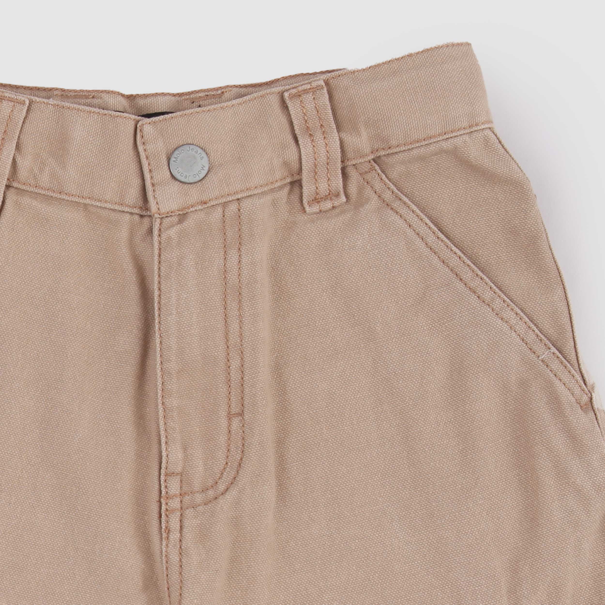 Bermuda Beige con Tasche Oblique Firmato MOLO