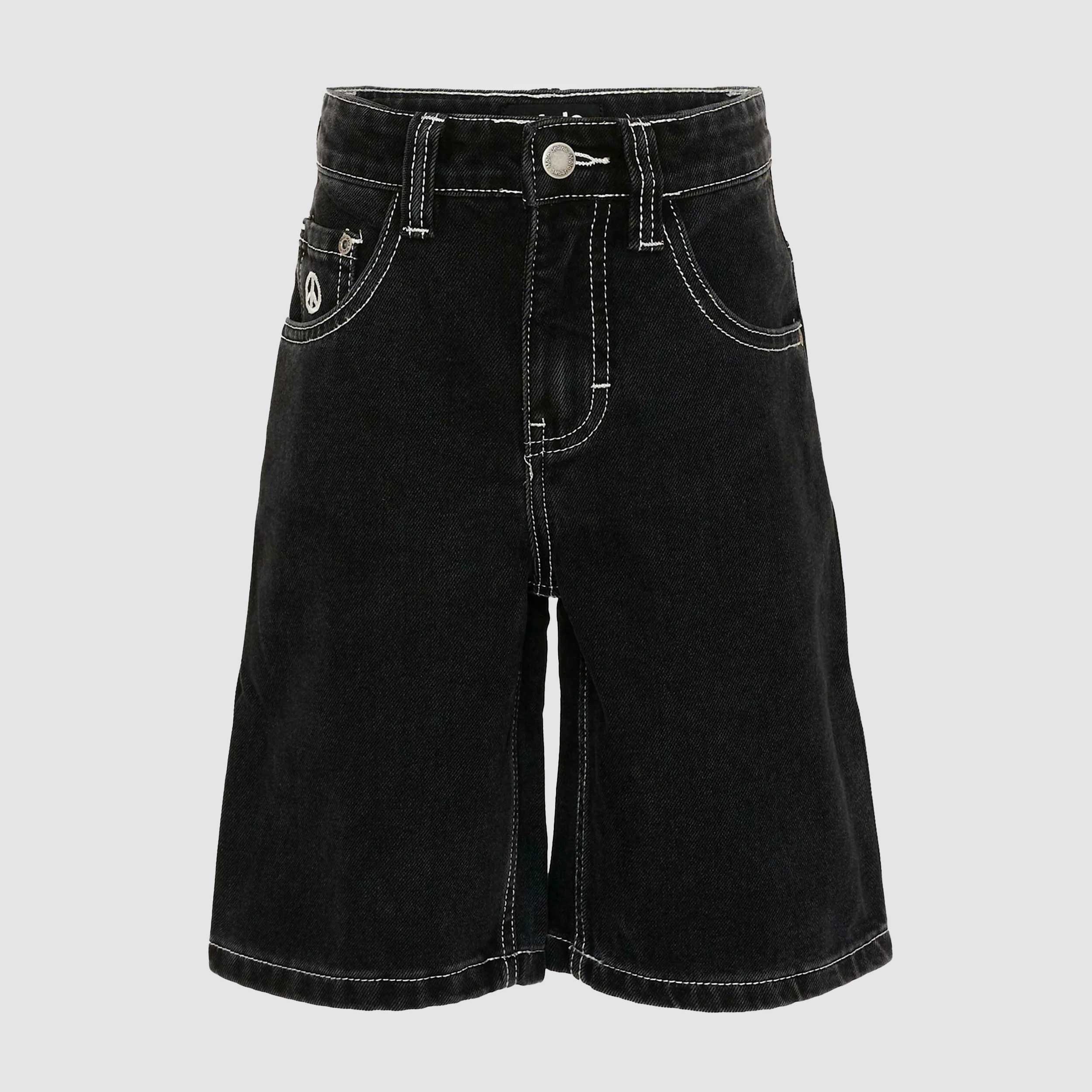 Shorts Modello Lungo in Jeans Nero Firmato MOLO