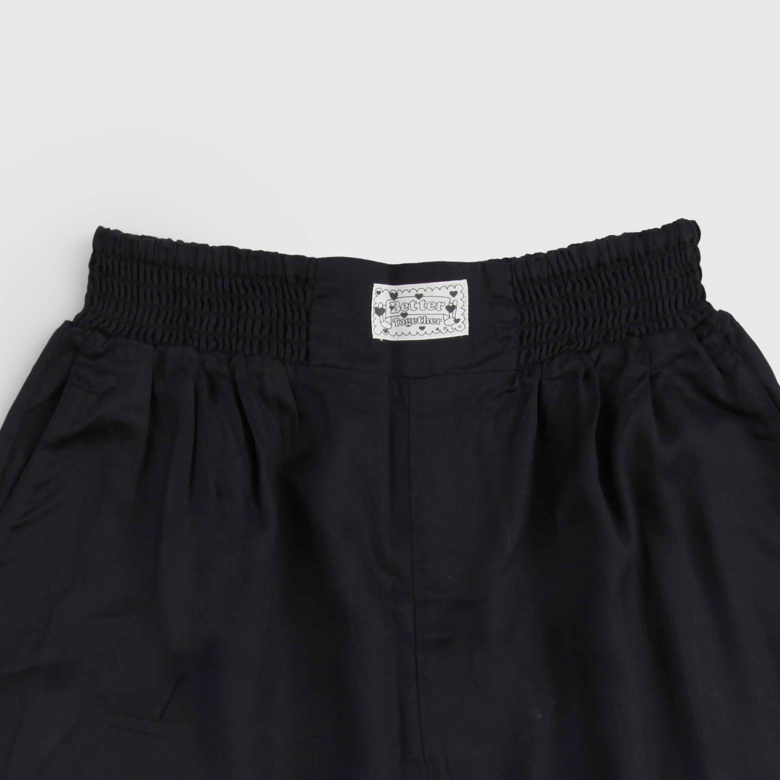 Black Bermuda Shorts with MOLO Signature Tag