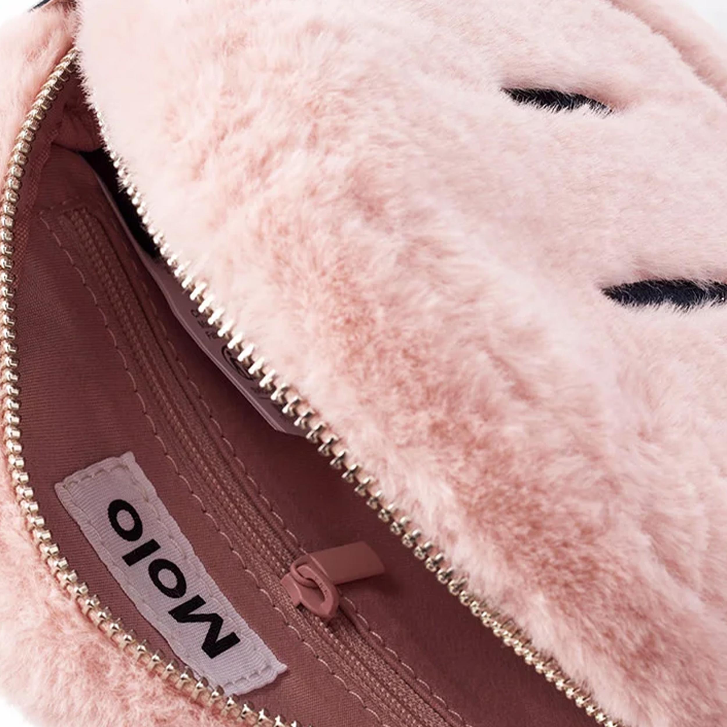 SMiley Pink Fur Bag Signed MOLO