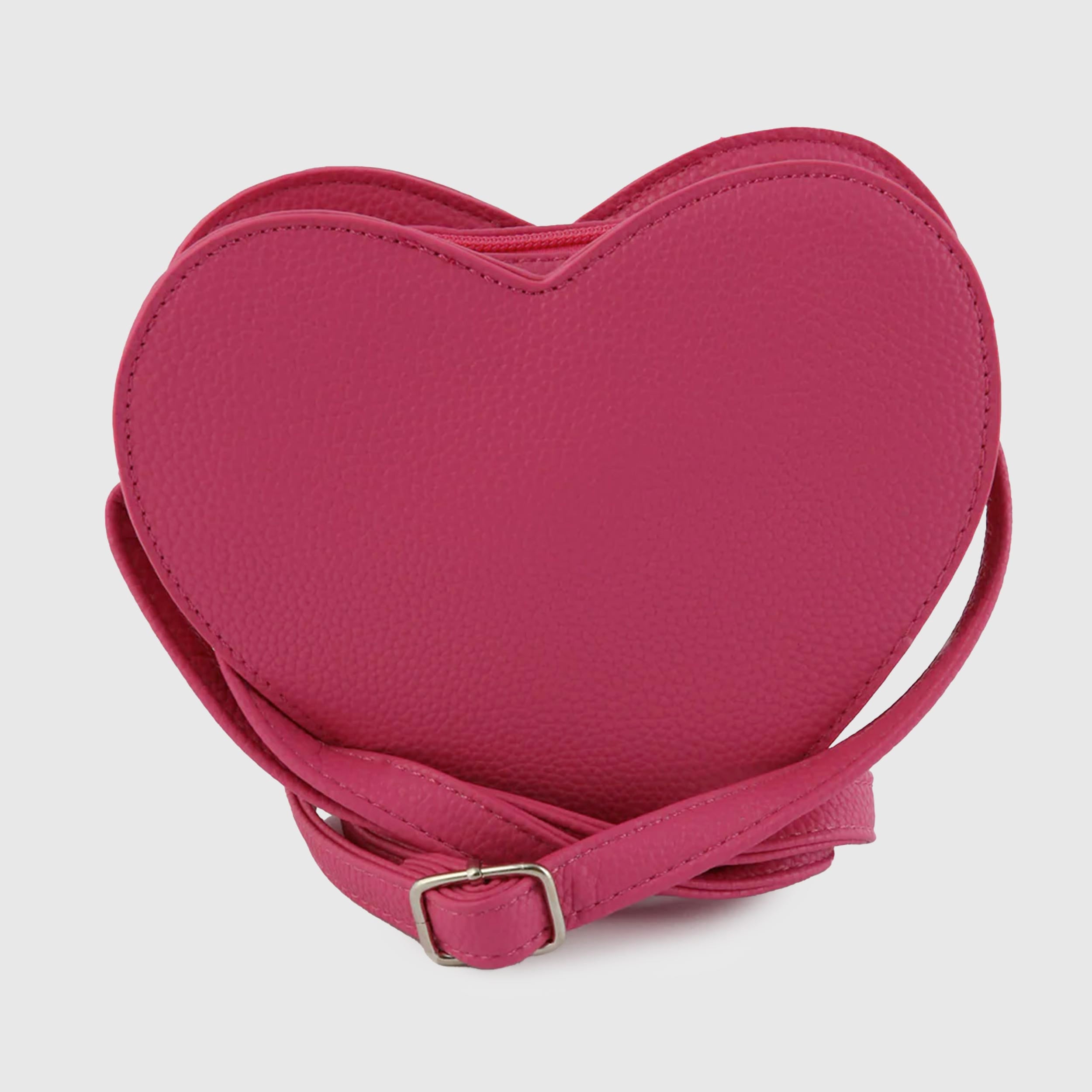 MOLO Heart-Shaped Faux Leather Shoulder Bag