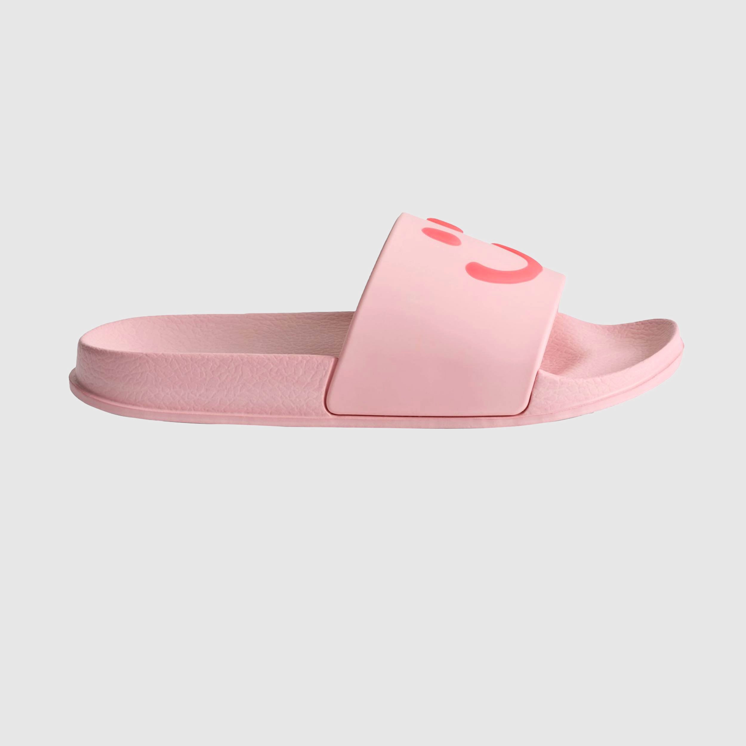 MOLO's Pink Zhappy Smiley Slippers