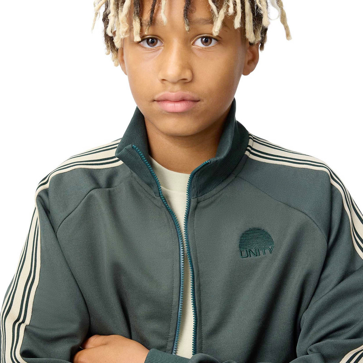 Organic Cotton Green Sweatshirt with Zip by MOLO
