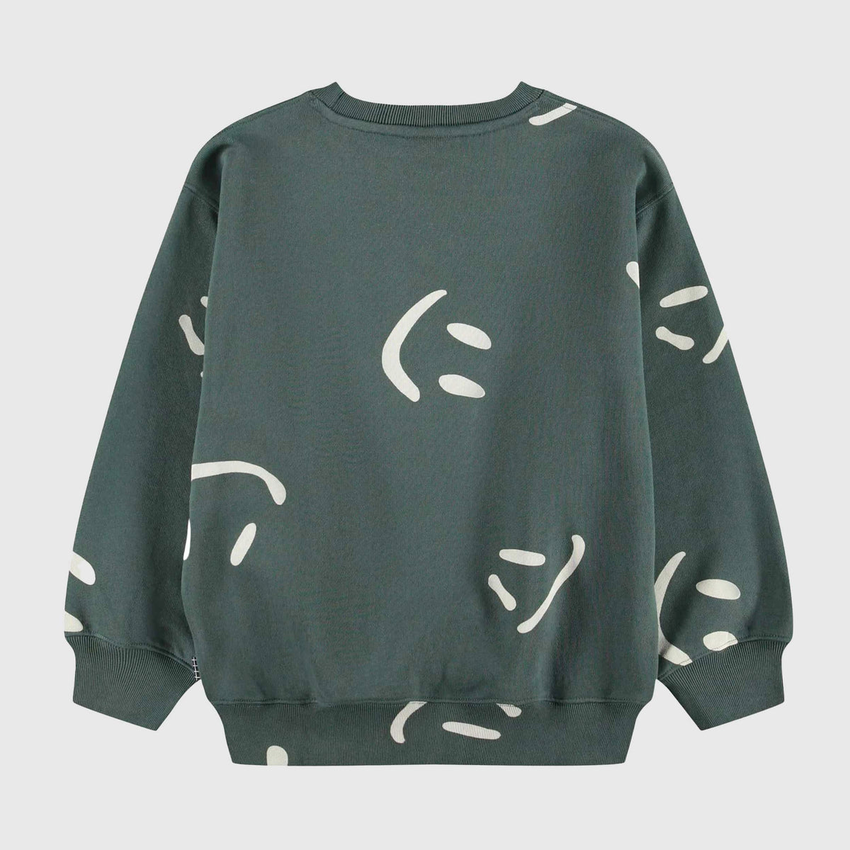 Green Sweatshirt with Smile Print for Baby by MOLO