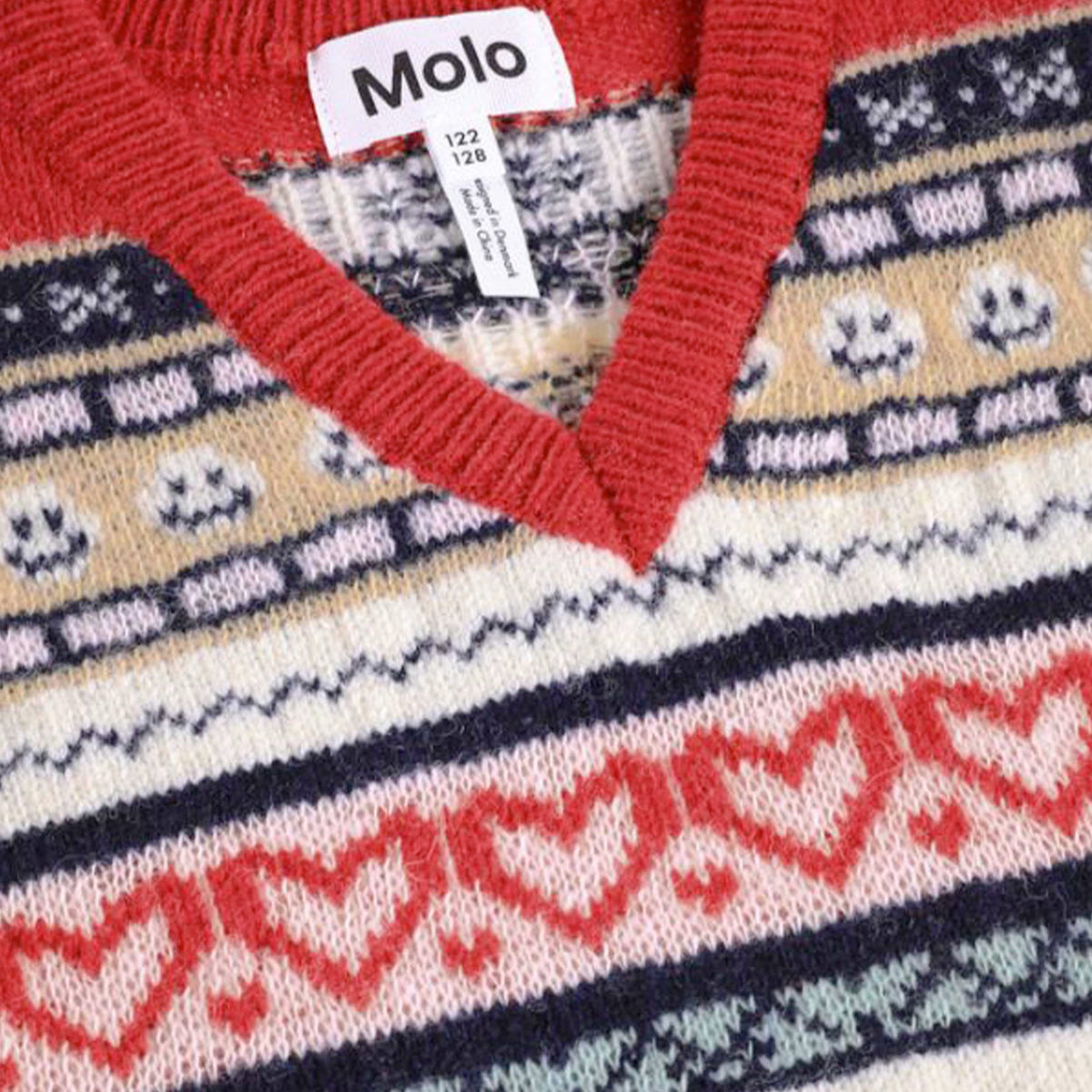 Grace Multicolor V-Neck Vest for Kids by MOLO