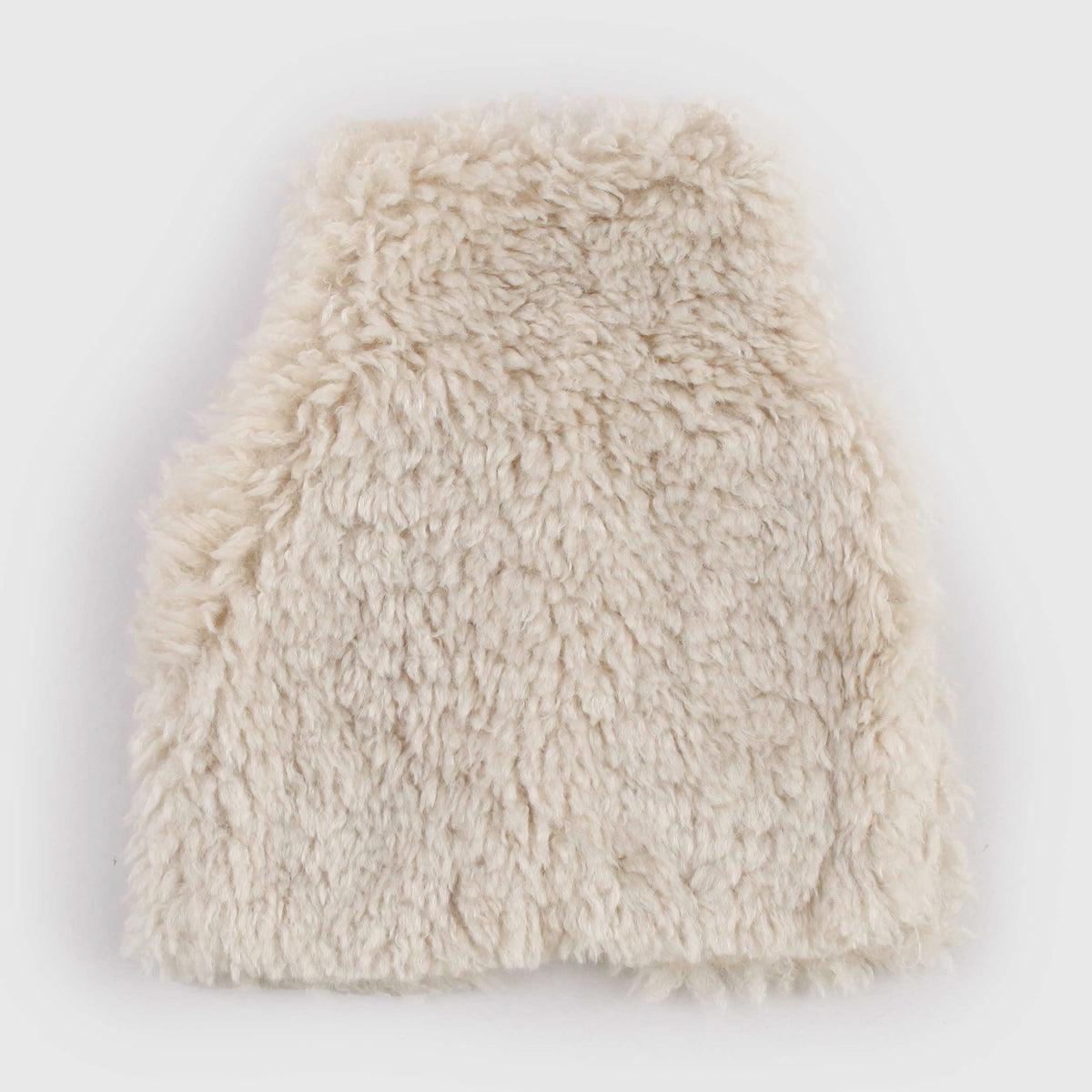 Beige Faux Shearling Vest for Kids by MOLO