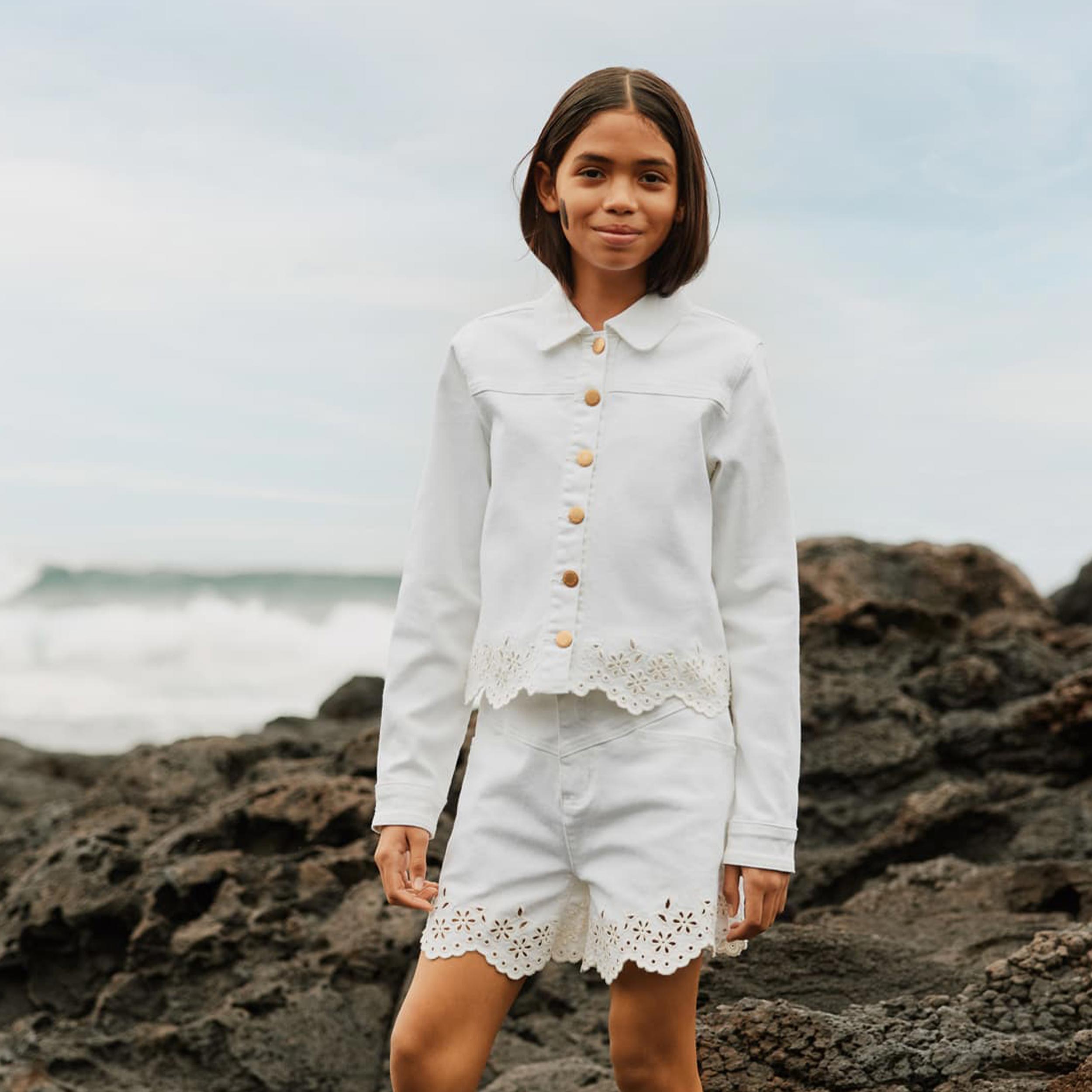 White Jacket with Gold Buttons by MOLO