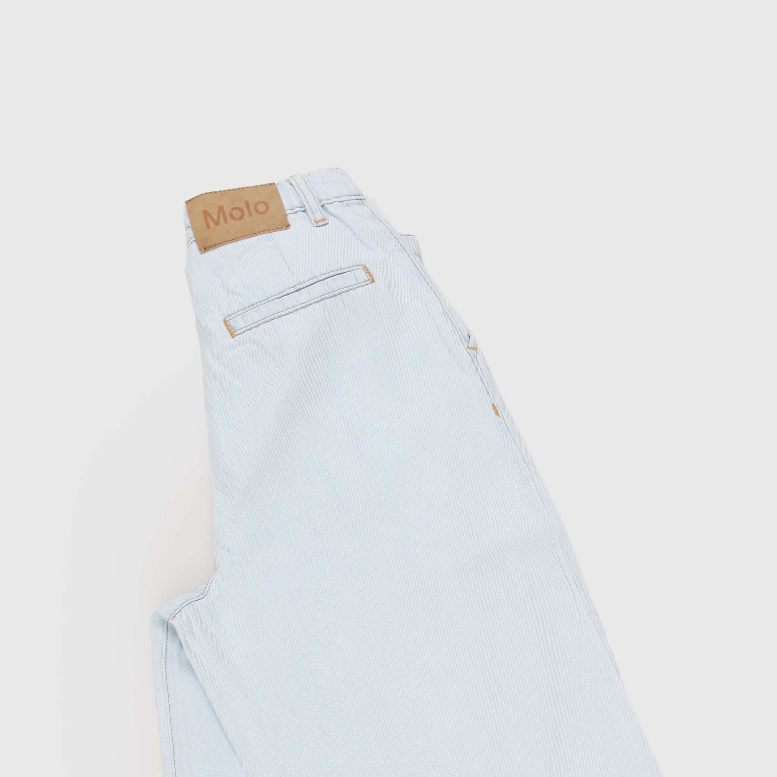Pantalone in Denim Chiaro Firmato MOLO