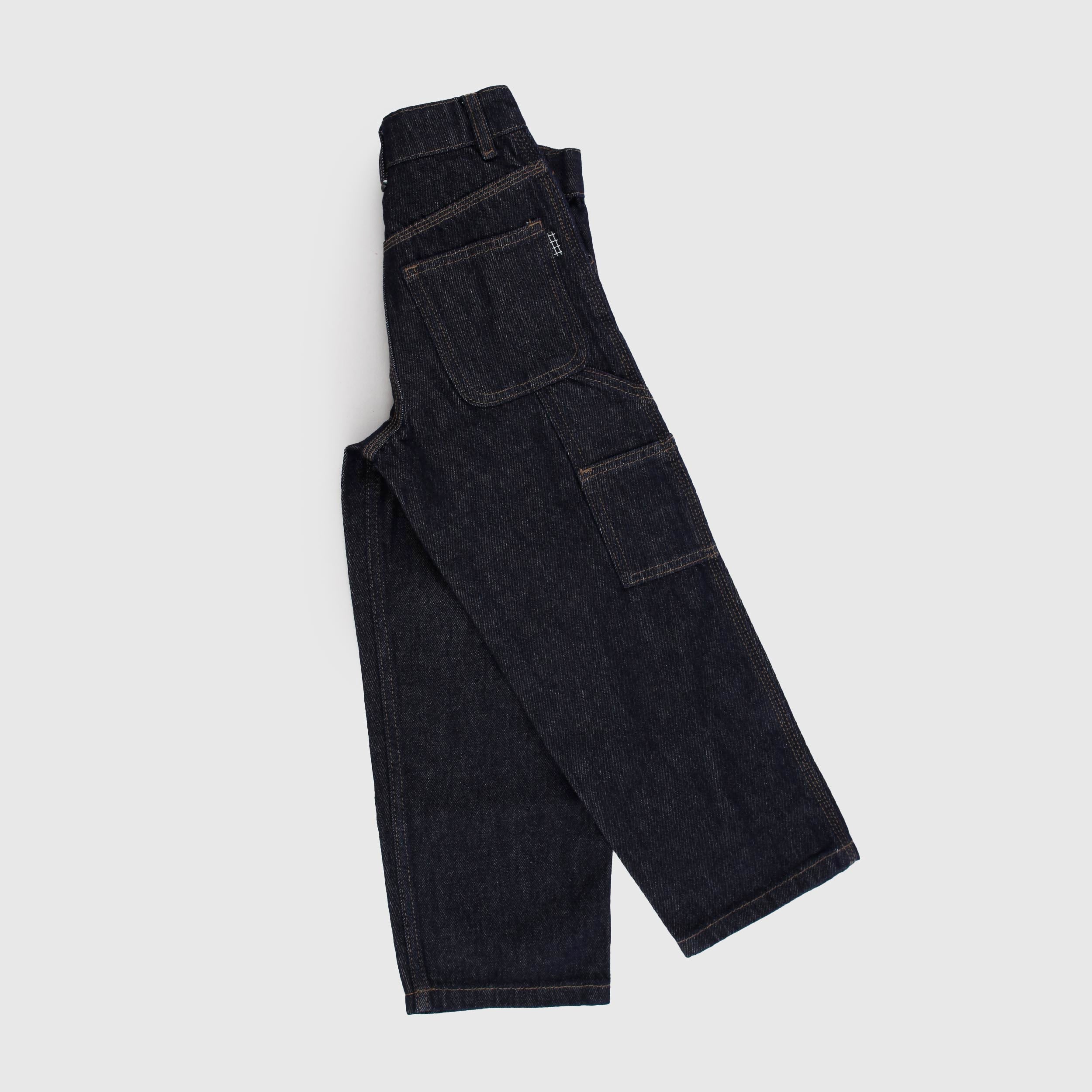 Dark Blue Five Pockets Jeans with Side Pockets By MOLO
