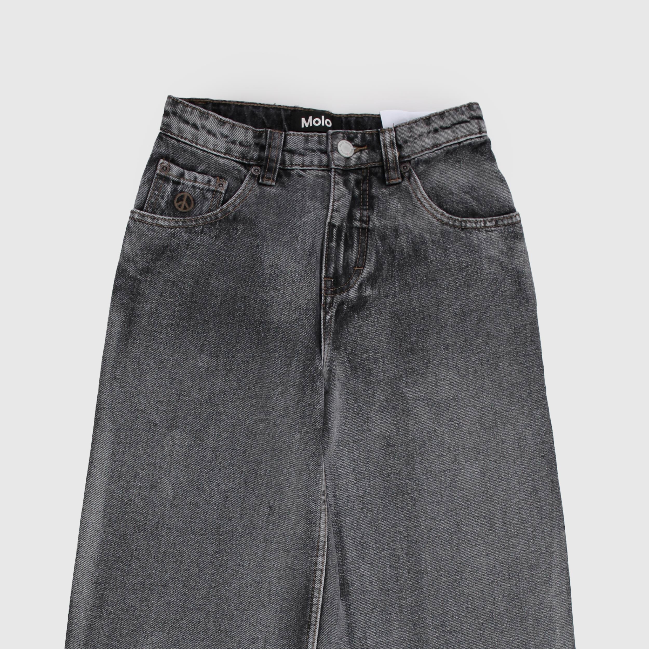 Anthracite Jeans Model Five Pockets Signed MOLO