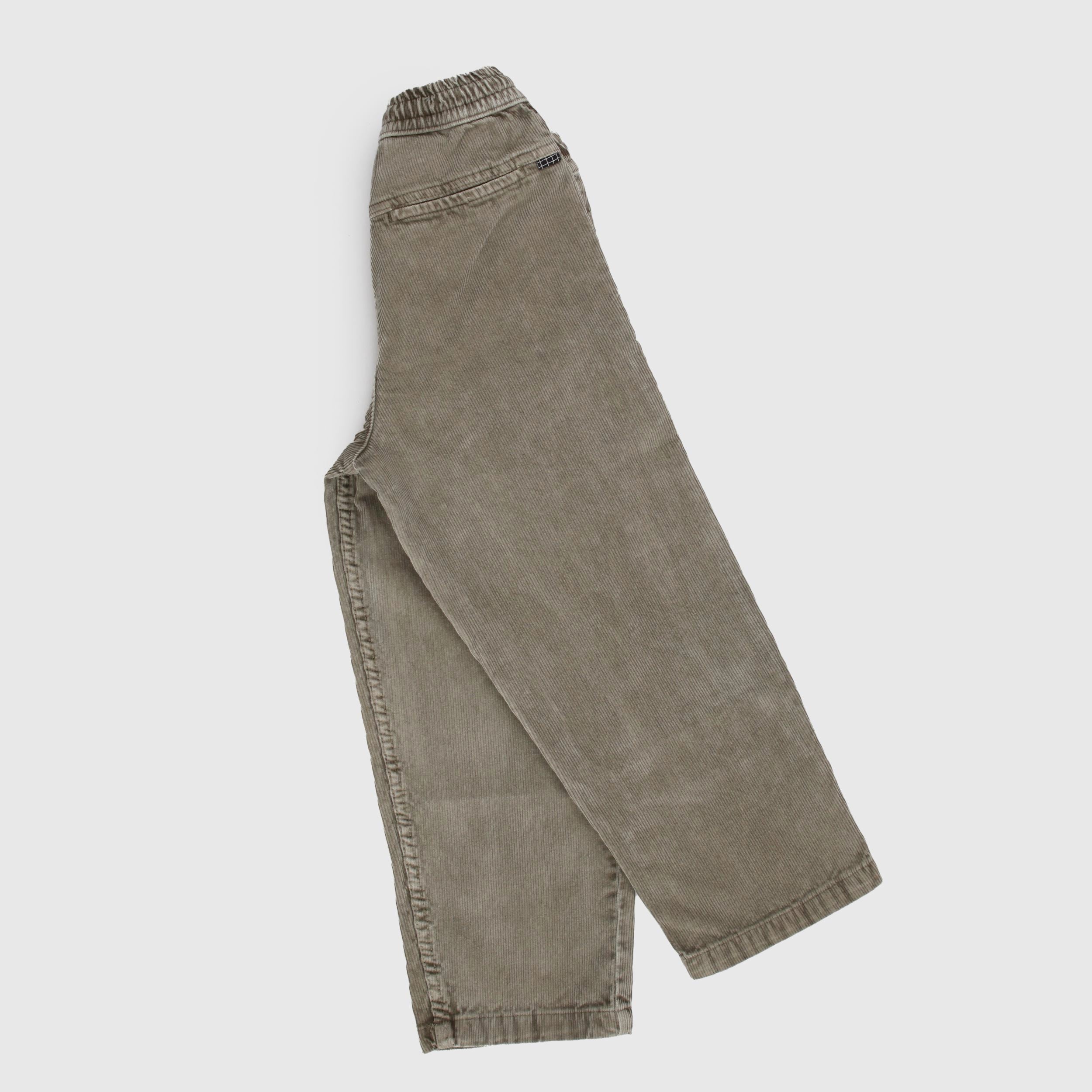 Green Ribbed Velvet Trousers Signed MOLO