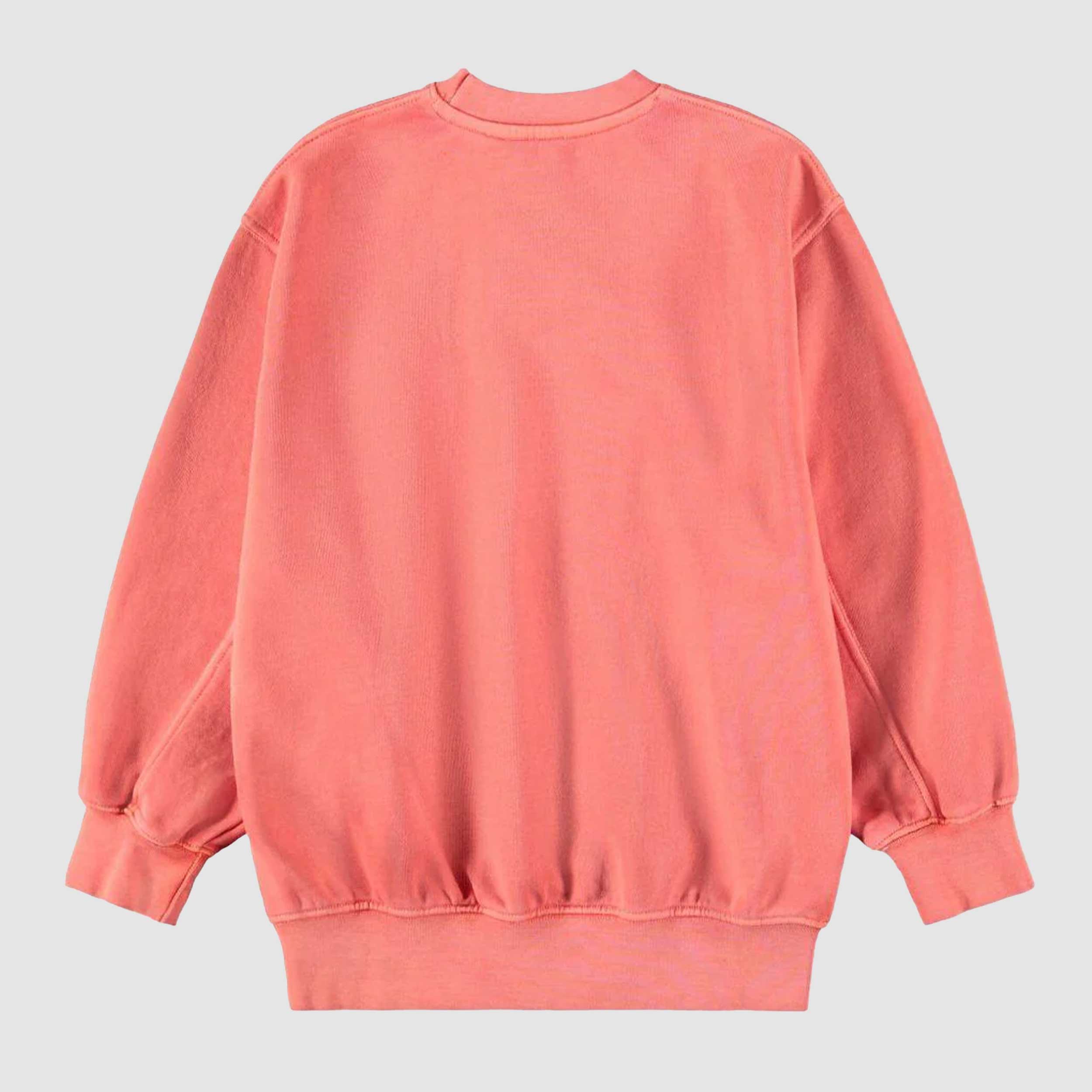 Felpa Rosso Chiaro con Dettaglio Firmata MOLO